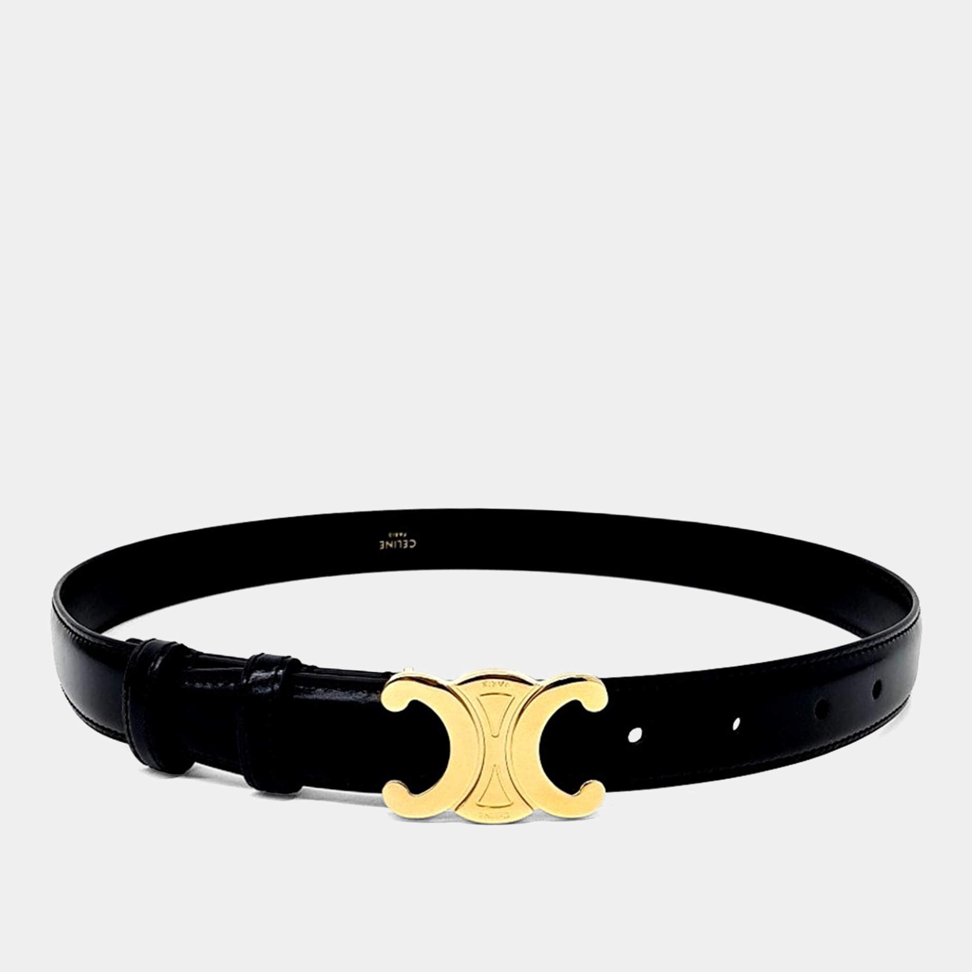 Pre Owned Celine Triumph Leather Belt