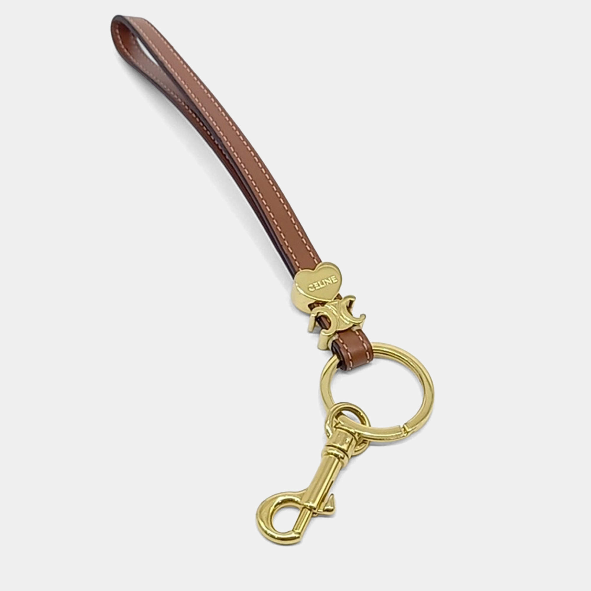 Pre Owned Celine Keyring and White Charm