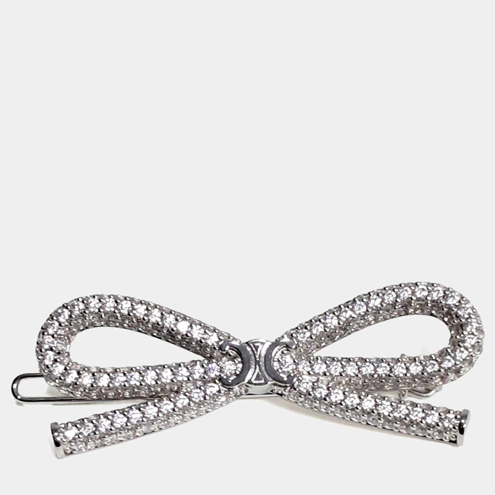 Pre Owned Celine Metal ribbon hairpin