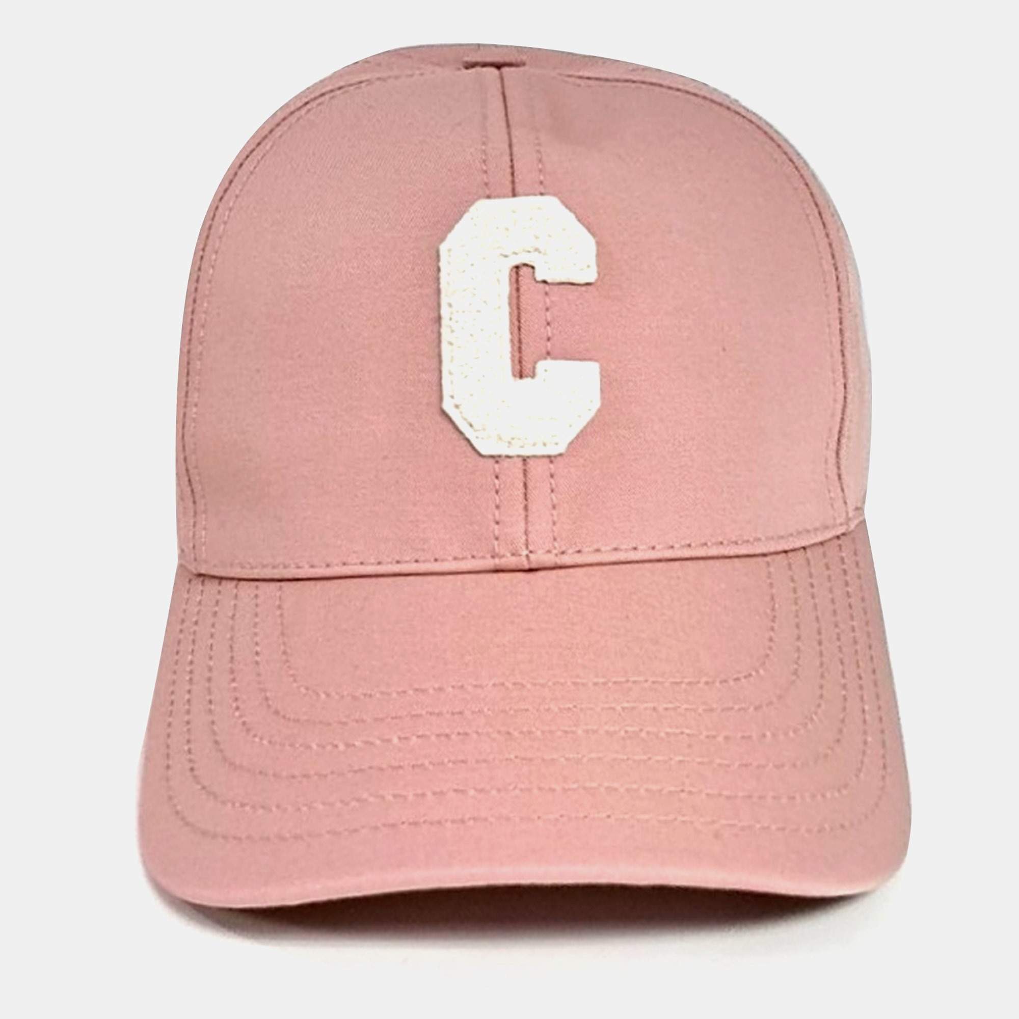 Pre Owned Celine Pink Cotton Cap