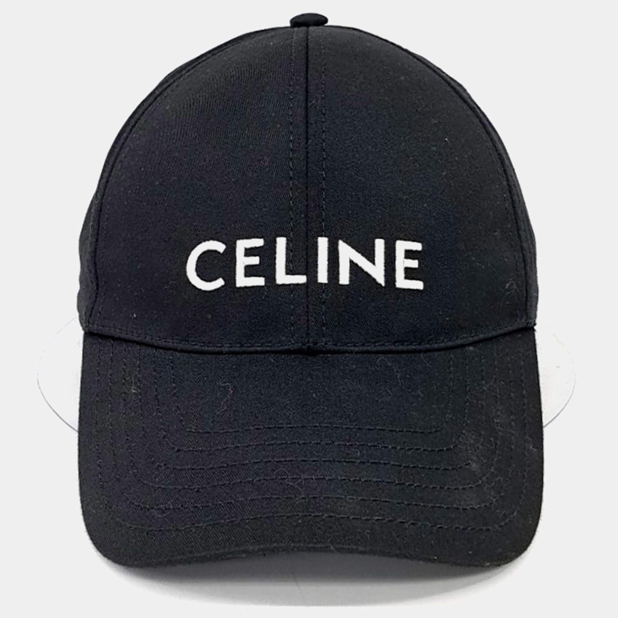 Pre Owned Celine Polyester Black cap