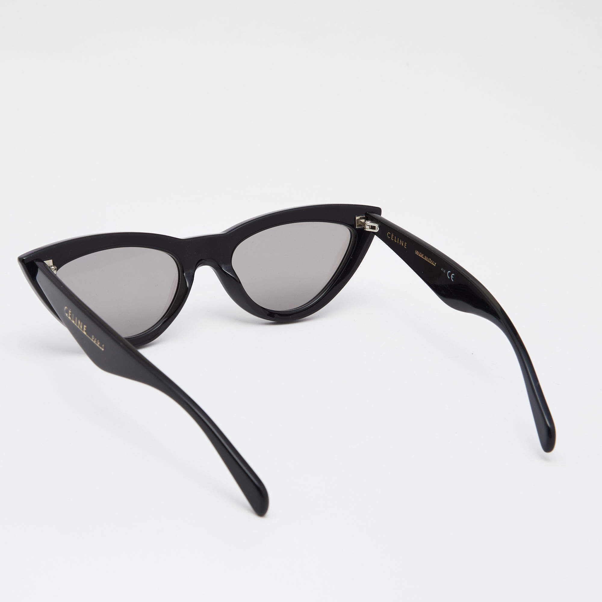 Celine Black CL400191 Cat Eye Mirrored Sunglasses Celine