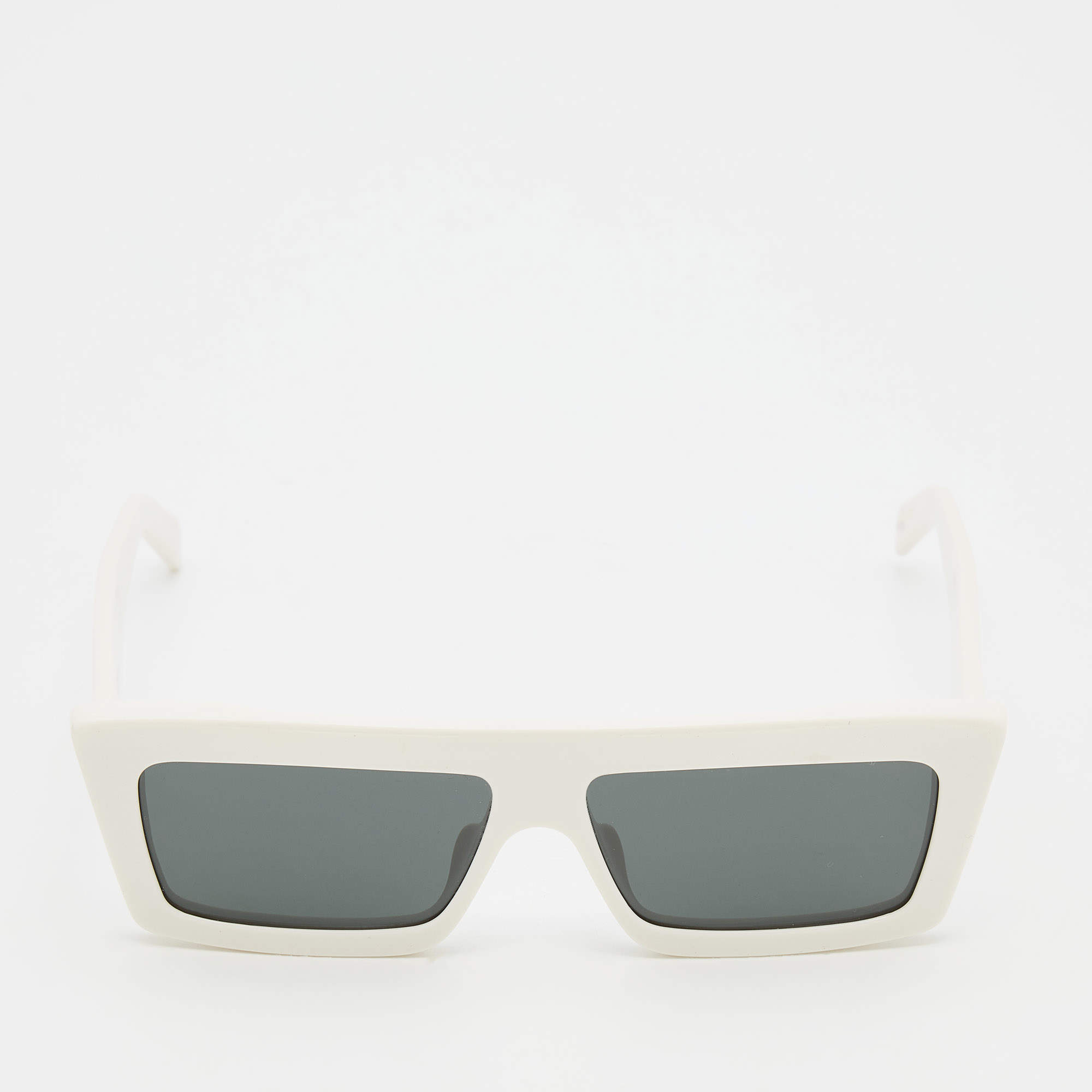 Celine White/ Grey CL40214U Rectangle Sunglasses Celine | The Luxury Closet