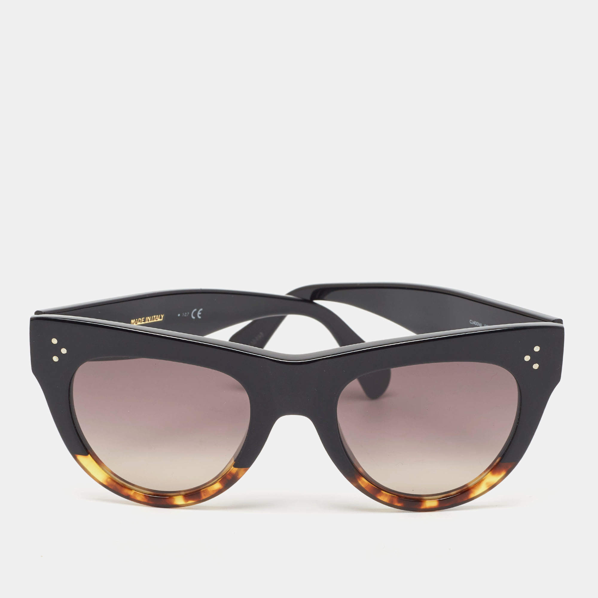 Celine Dark Brown/Black Tortoise Cl400161 Sunglasses