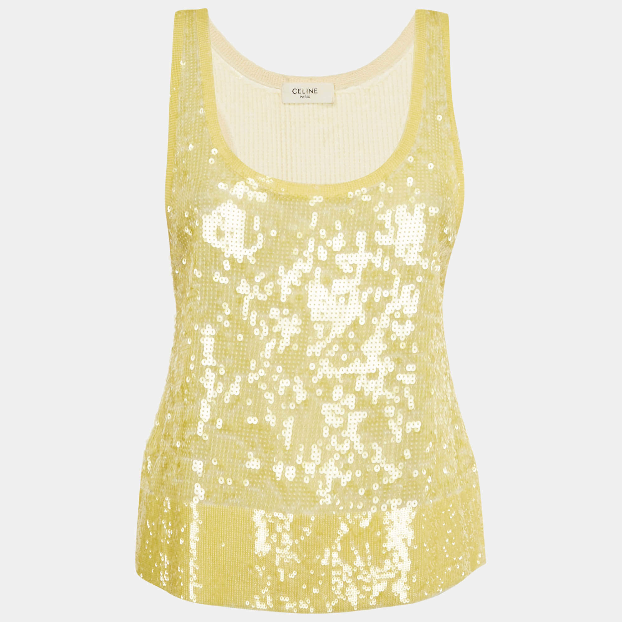 Pre Owned تاك توب سيلين ترتر أصفر مقاس صغير (سمول)