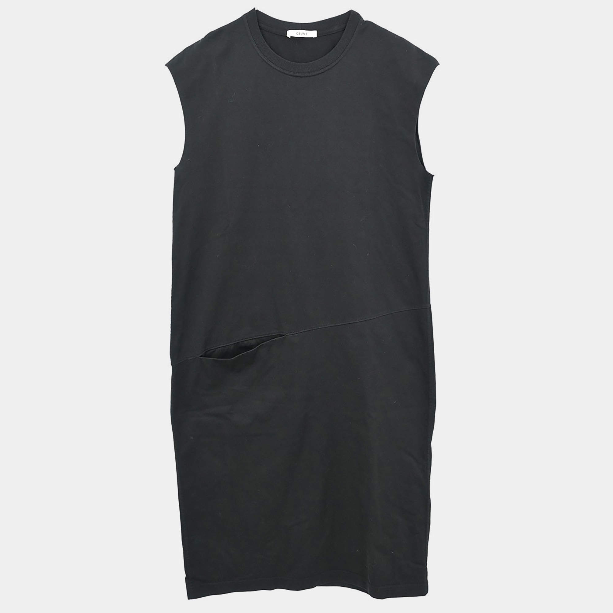 Pre Owned Celine Sleeveless Dress Black #XS
