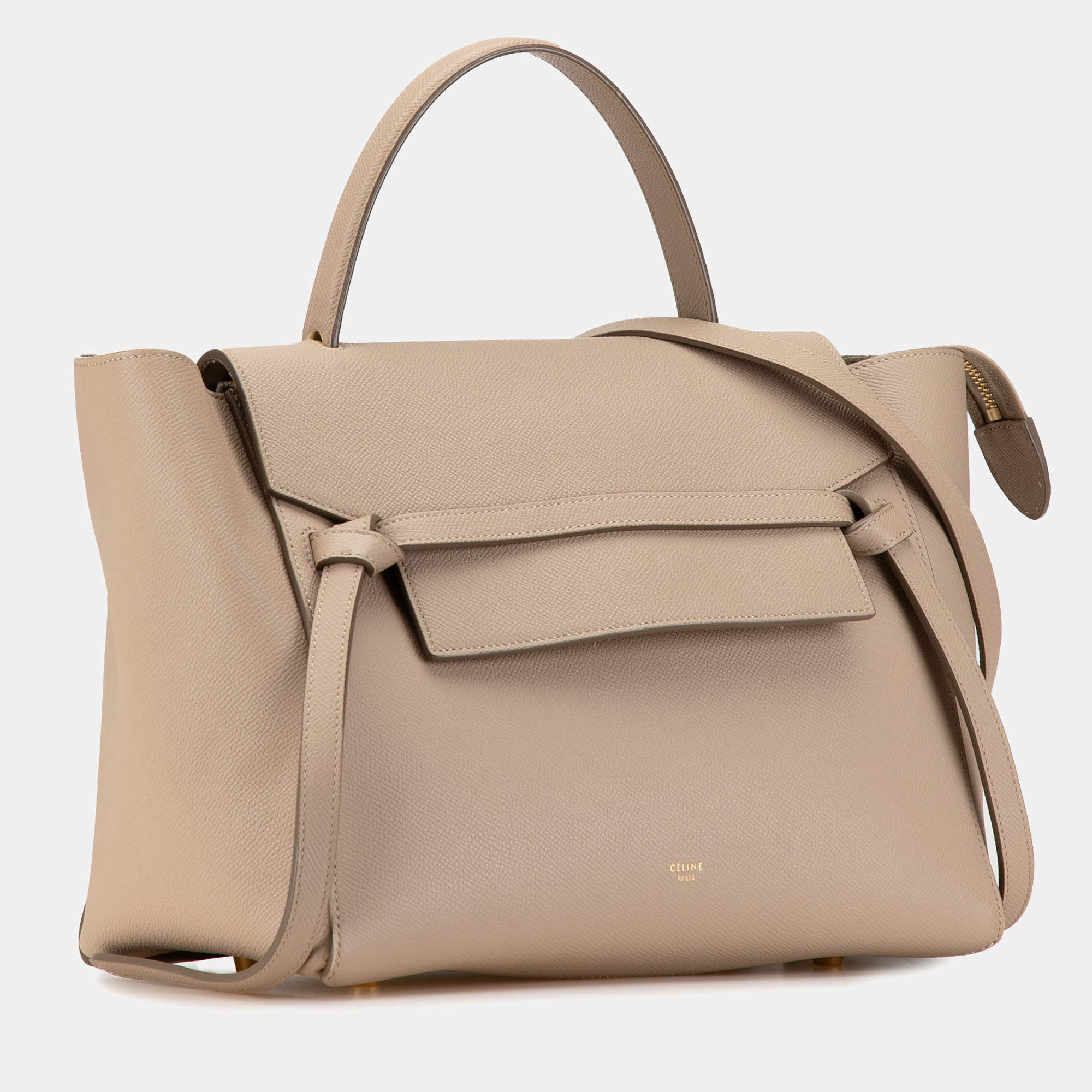 Celine Light Taupe Grained Calfskin Micro Belt Bag Celine TLC