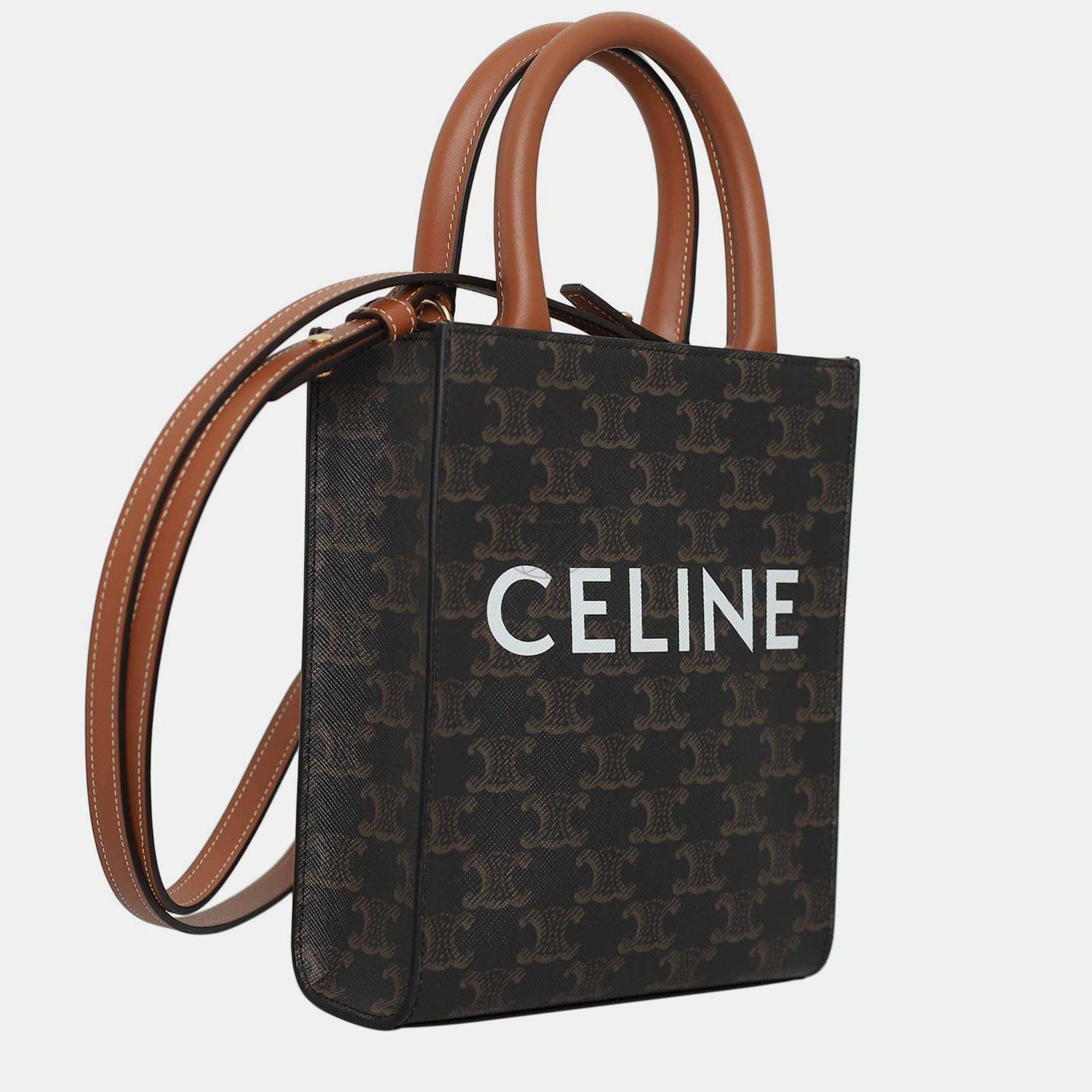 Celine Triomphe Mini Cabas Vertical Bag Celine TLC