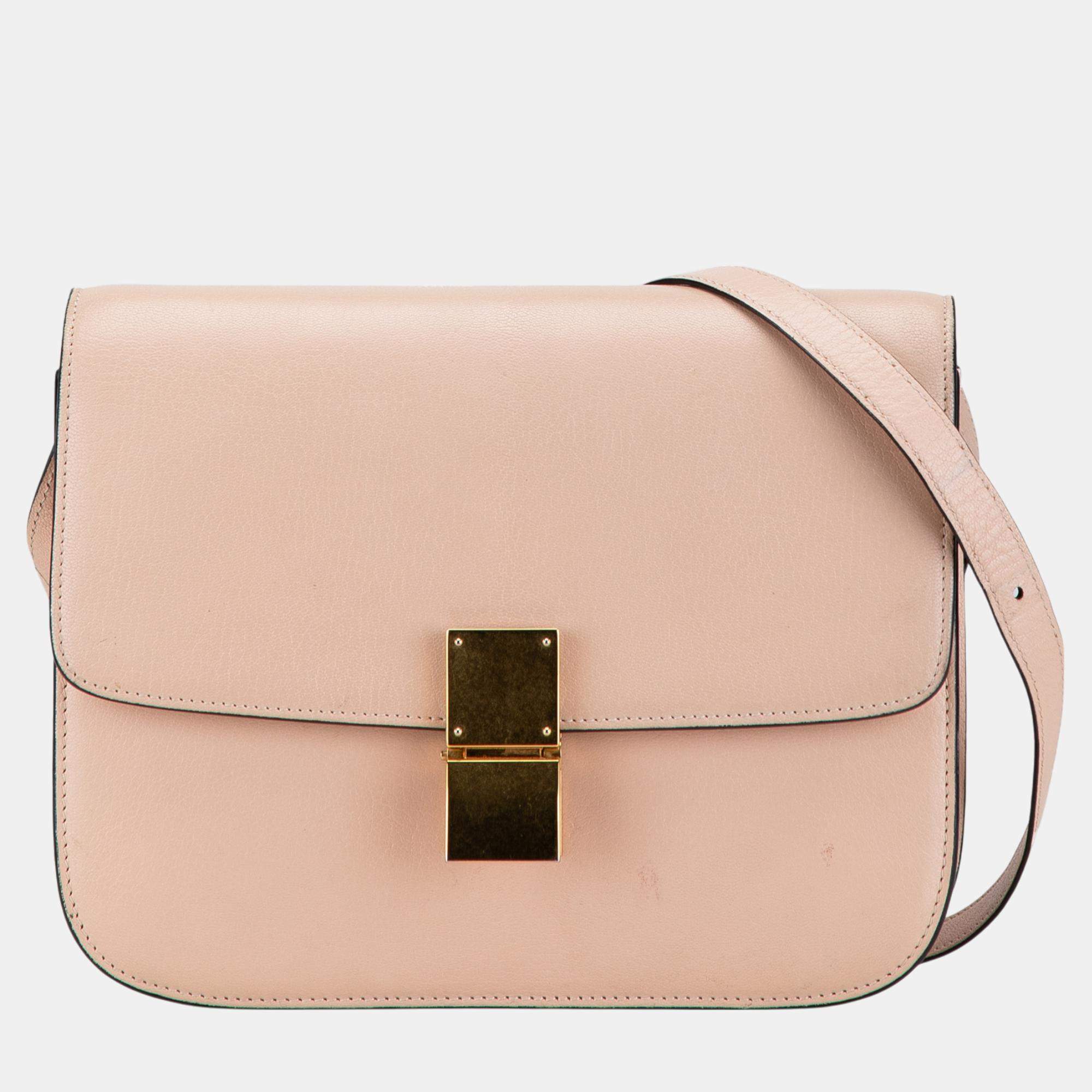 Celine Pink Medium Calfskin Classic Box