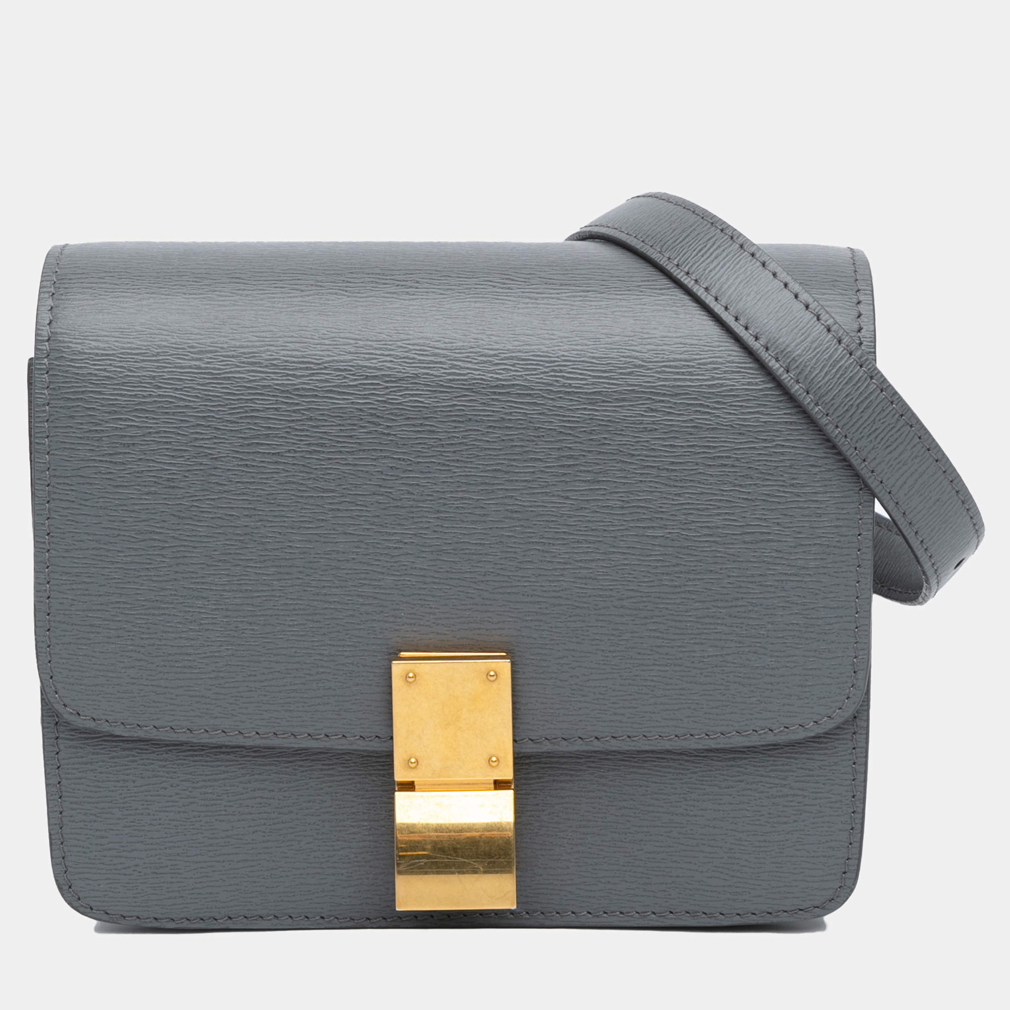 Celine Grey Small Liege Calfskin Classic Box