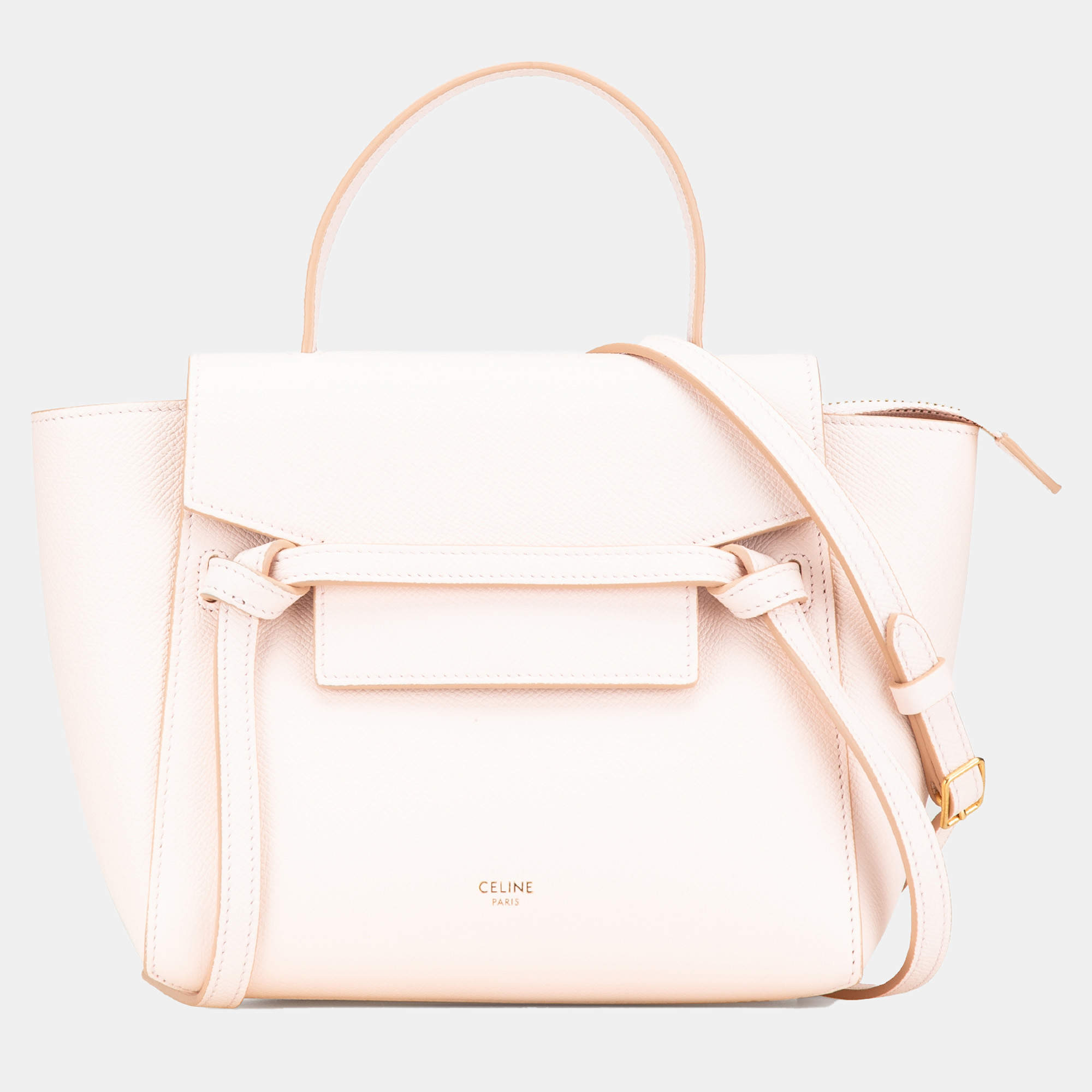 Celine Pink Nano Grained Calfskin Belt Bag