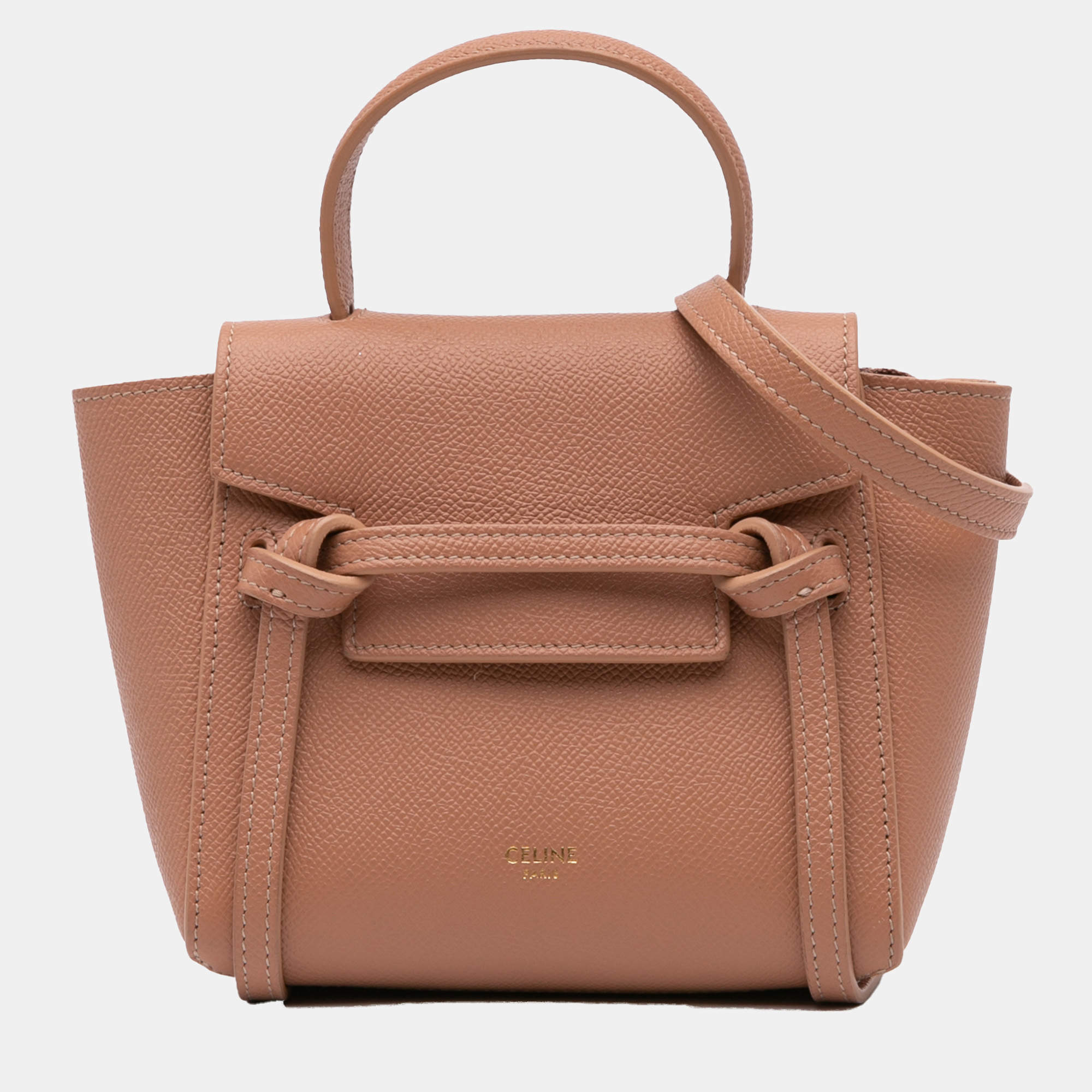 Celine Pink Pico Grained Calfskin Belt Bag