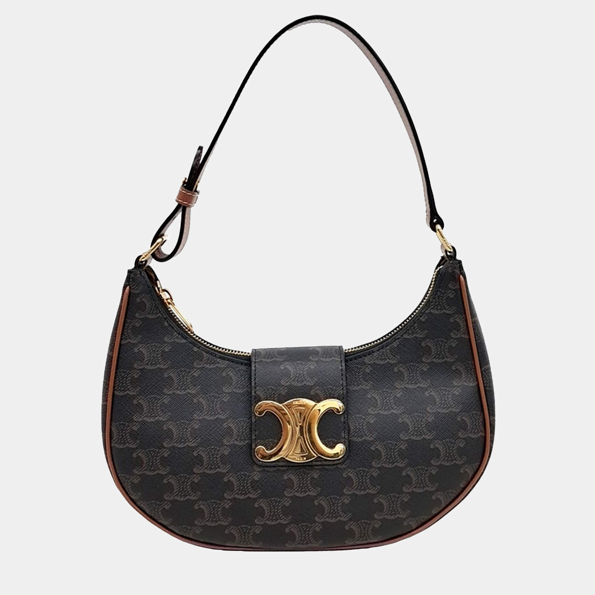 Celine Brown PVC Ava Triumph Medium Bag