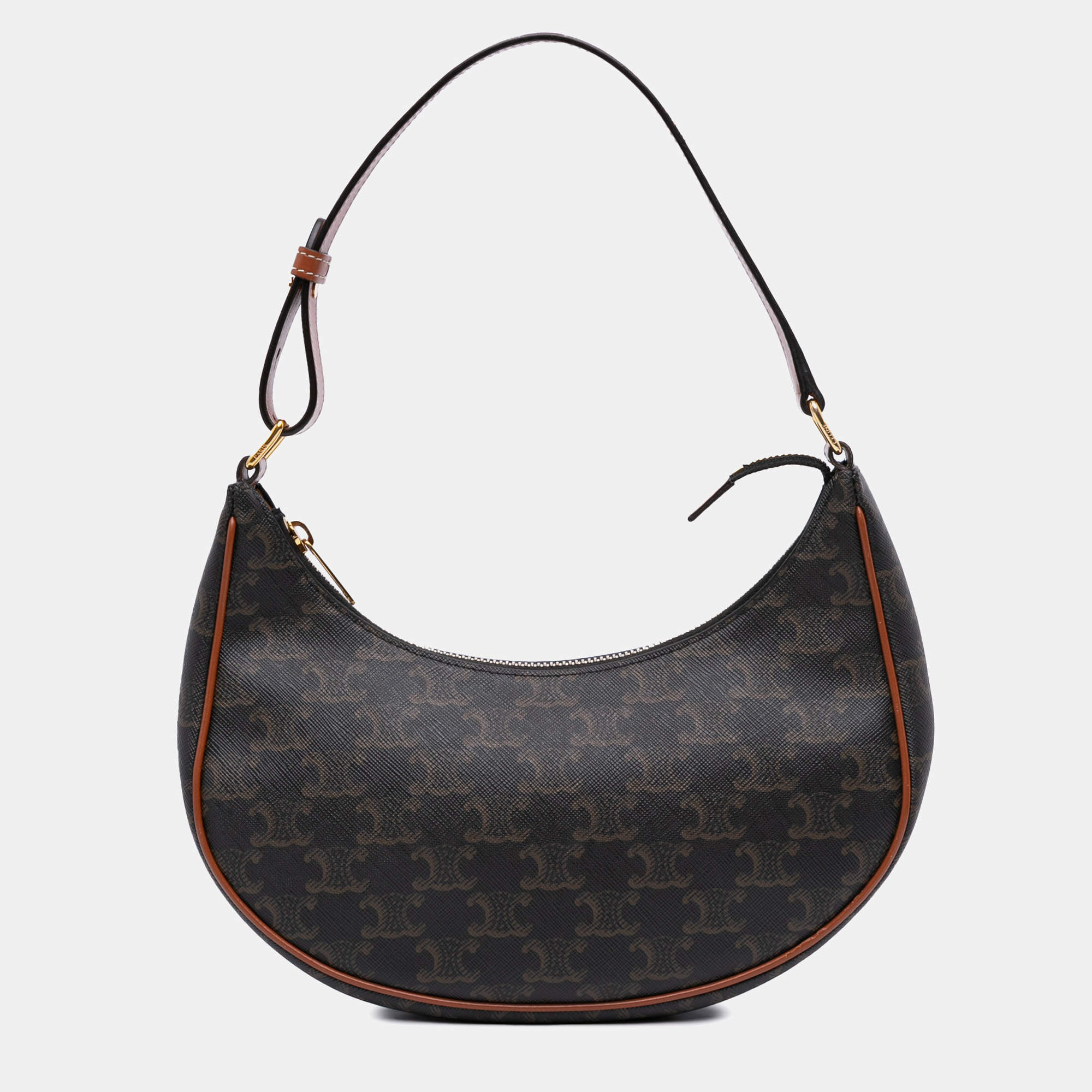 Celine Triomphe Coated Canvas Ava Shoulder Bag