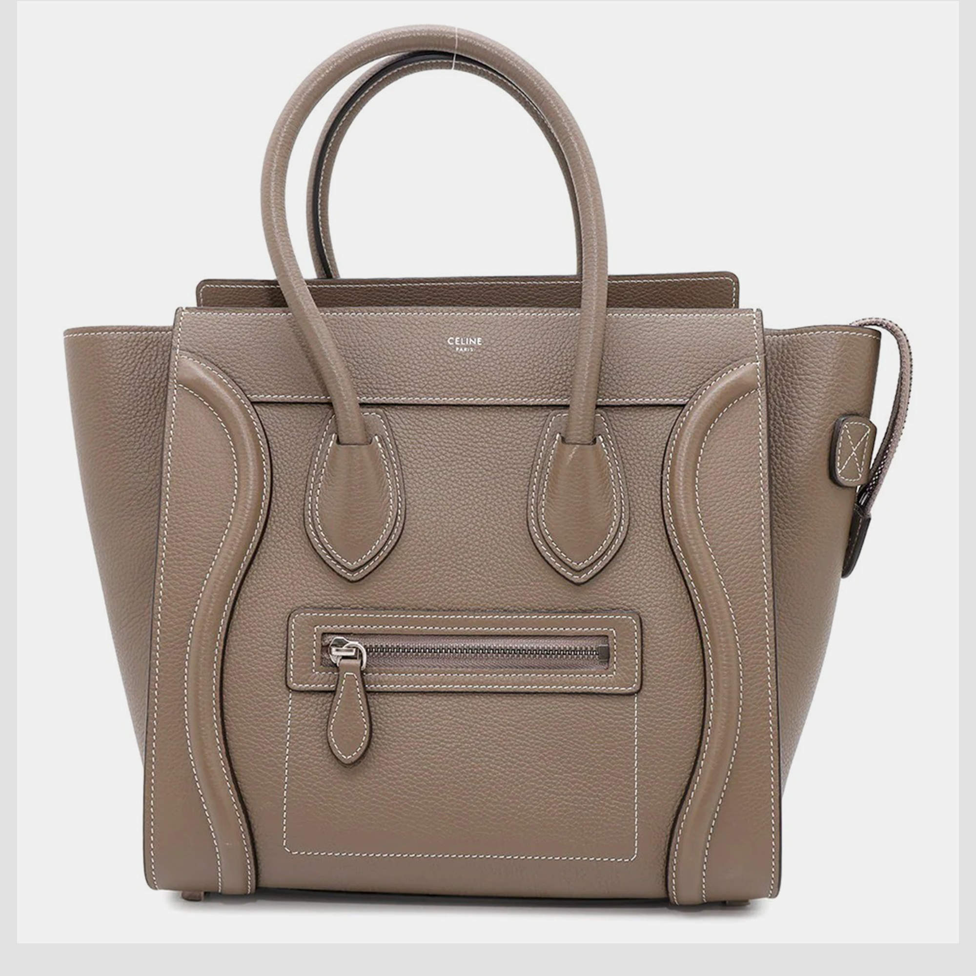 Celine Suri Leather Micro Luggage Shopper Tote