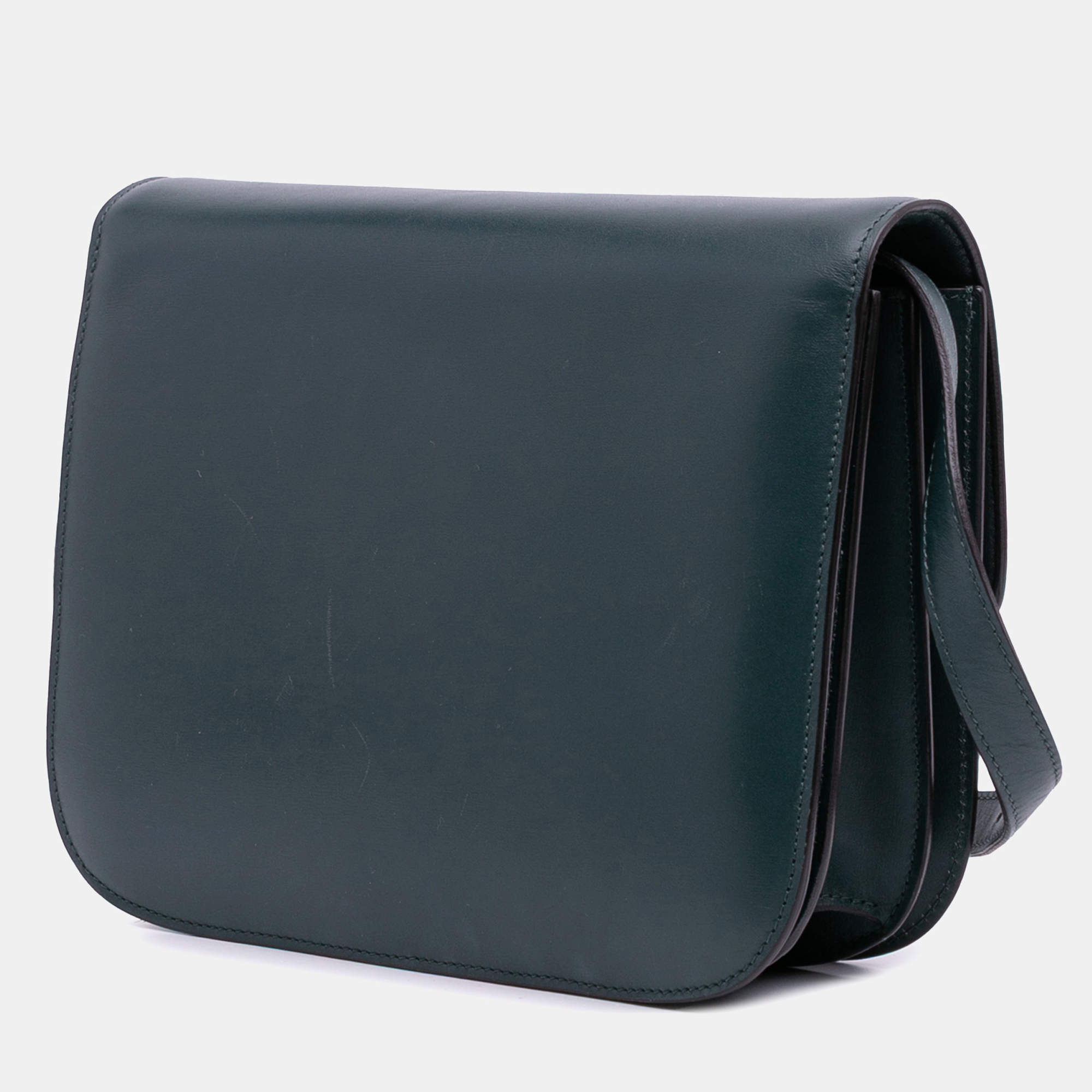 【CELINE】BLACK LEATHER CROSSBODY●122333GT738SI Celine Black Leather Cuir Triomphe Oval Crossbody Bag Celine