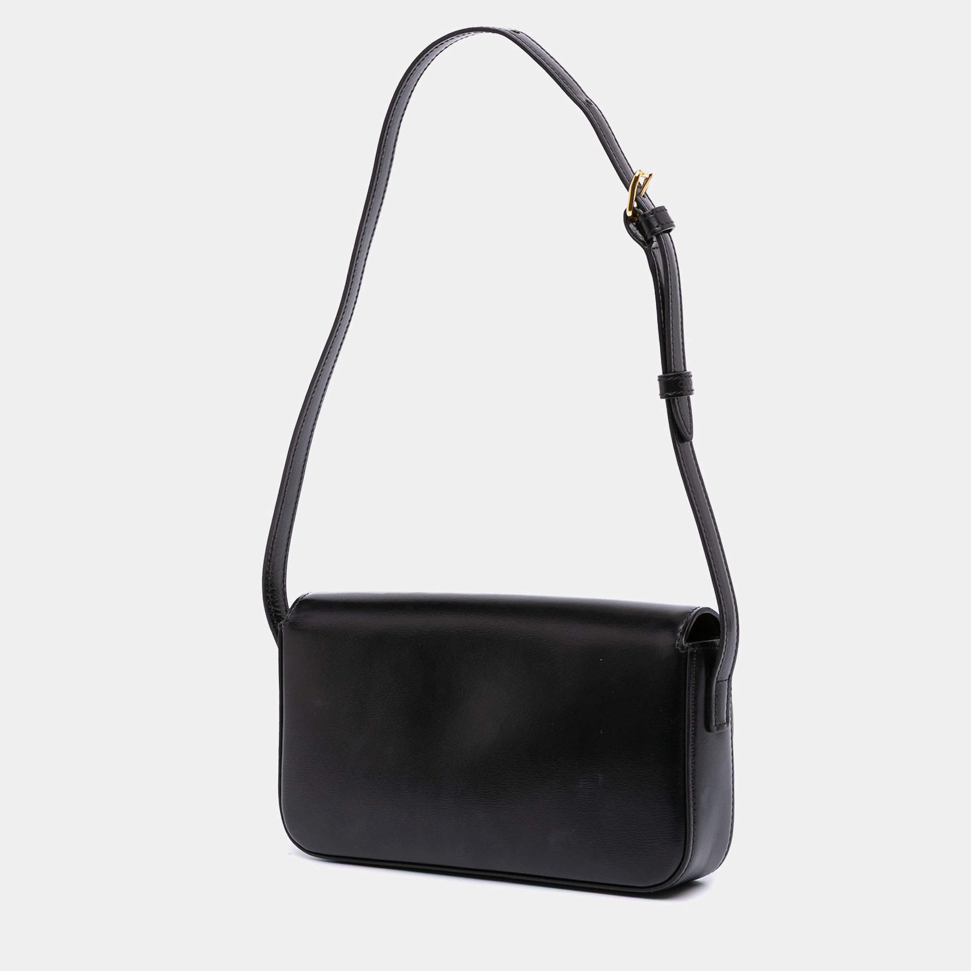 VIP【送料関税込】CELINE CLAUDE LEATHER MINI BAG Celine Mini Claude | Black Gold Handbag - Luxe Du Jour
