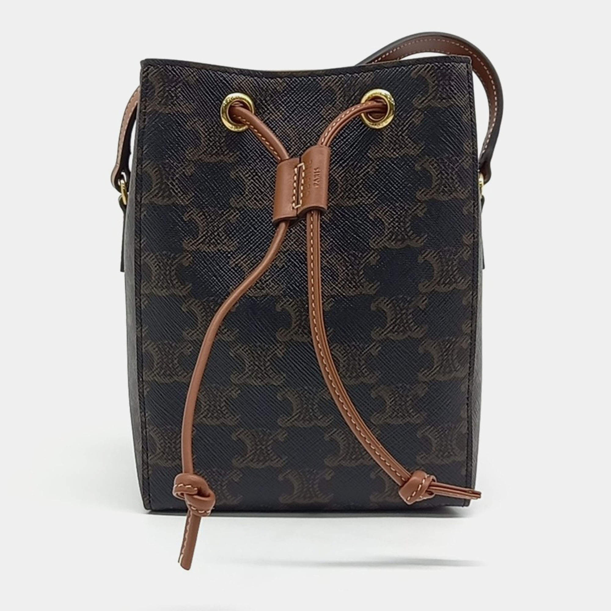Pre Owned Celine Canvas Celine Triumph Micro Sailor