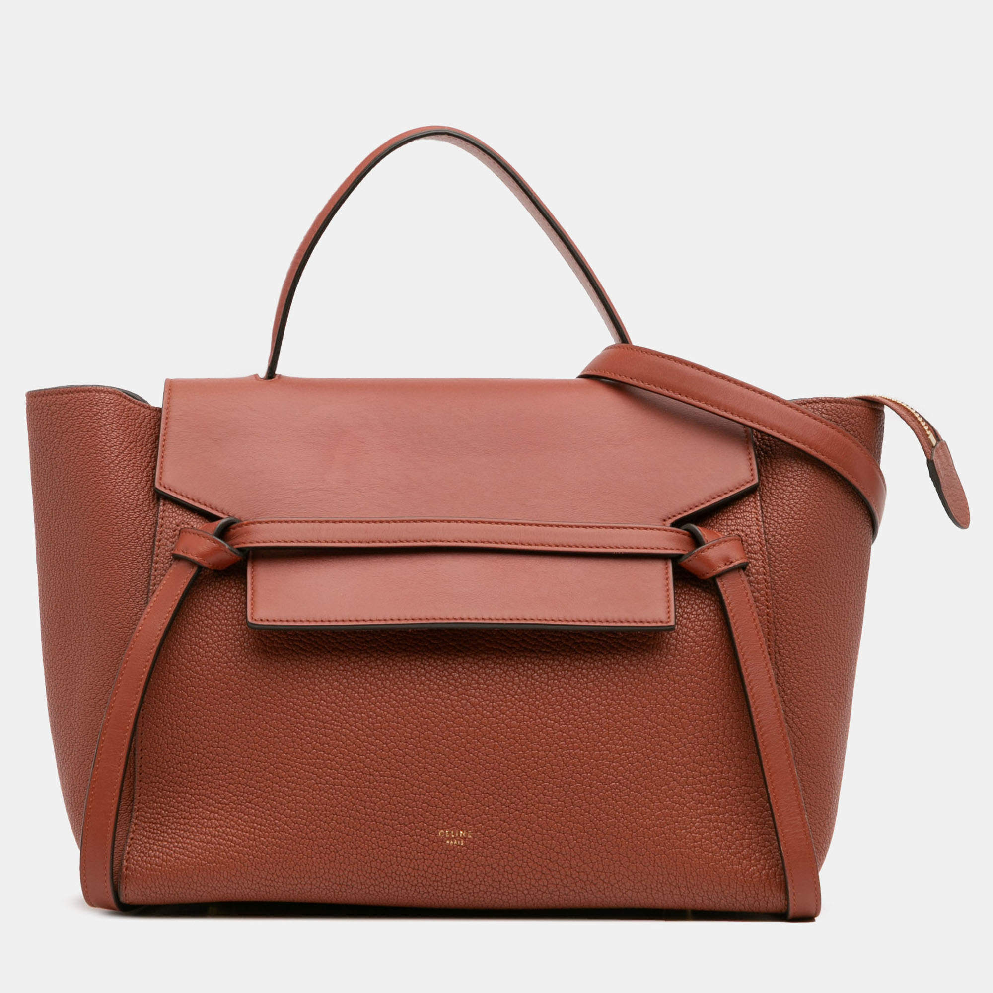 Pre Owned Celine Brown Mini Goatskin Belt Bag