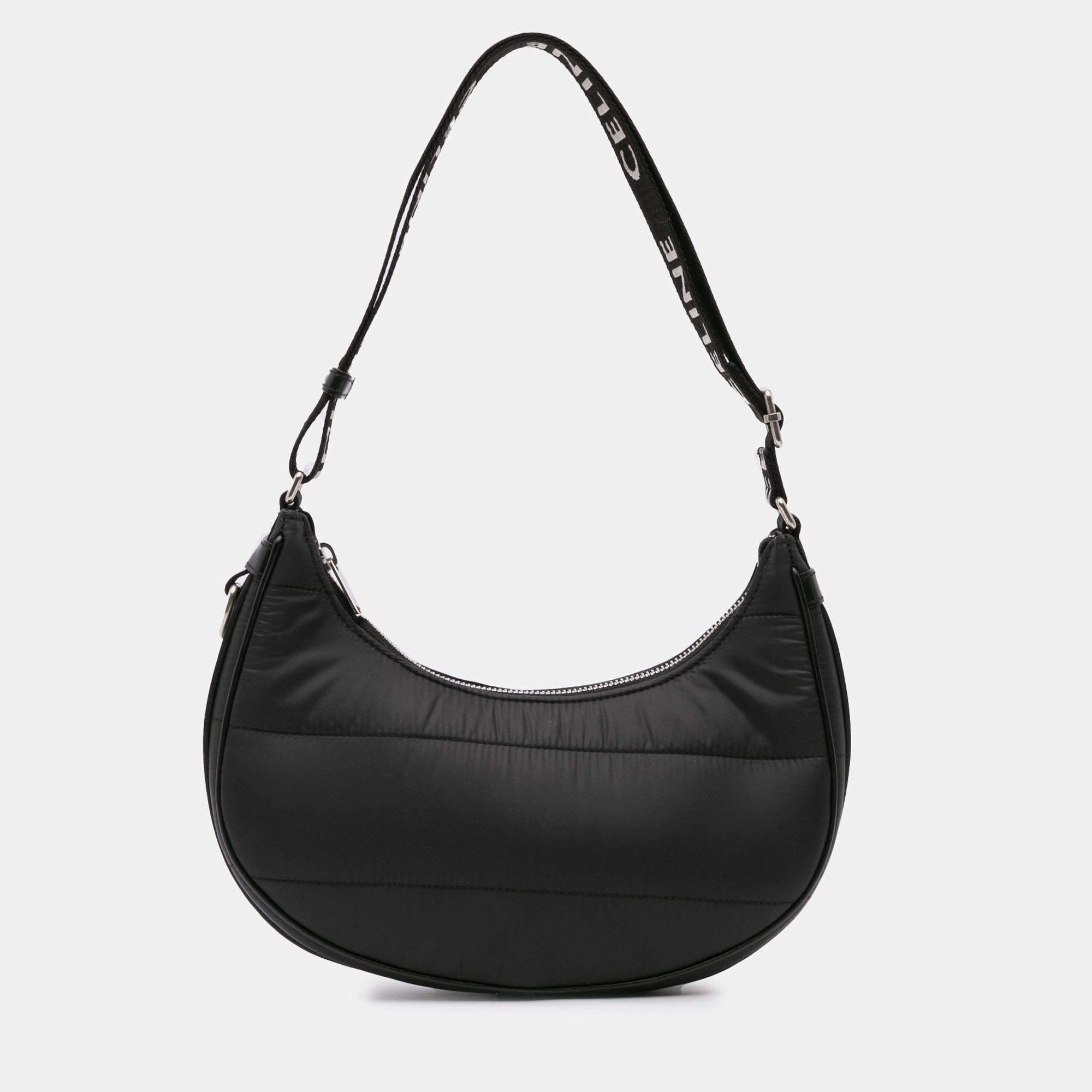 Pre Owned Celine Black Nylon Ava Shoulder Bag