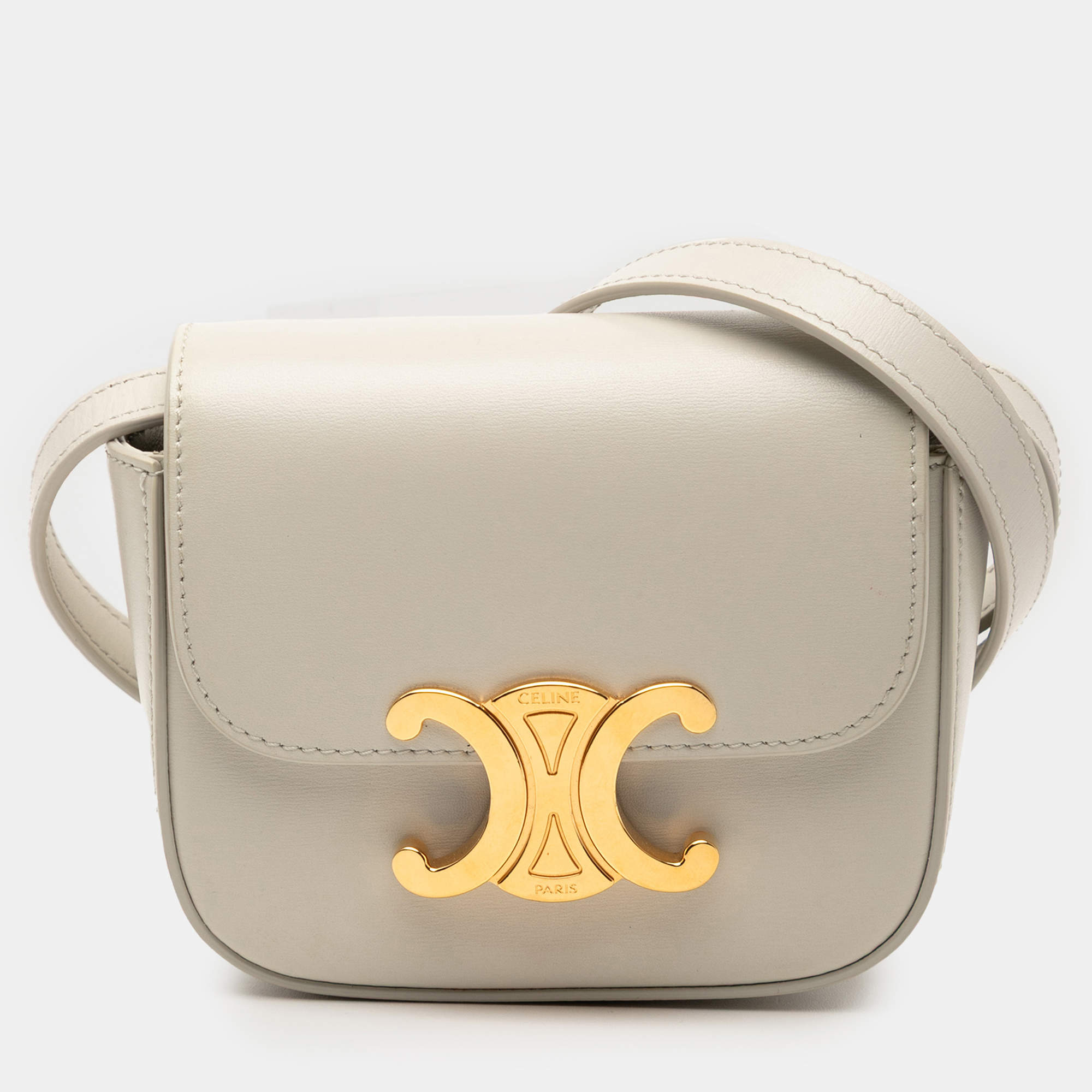 مملوكة مسبقًا Celine Brown Mini Calfskin Claude Crossbody