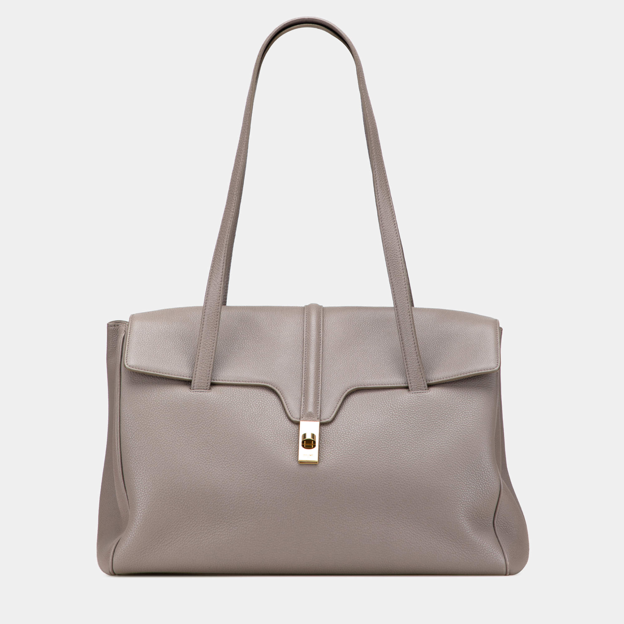 Pre Owned Celine Medium Leather Soft 16 Shoulder Bag