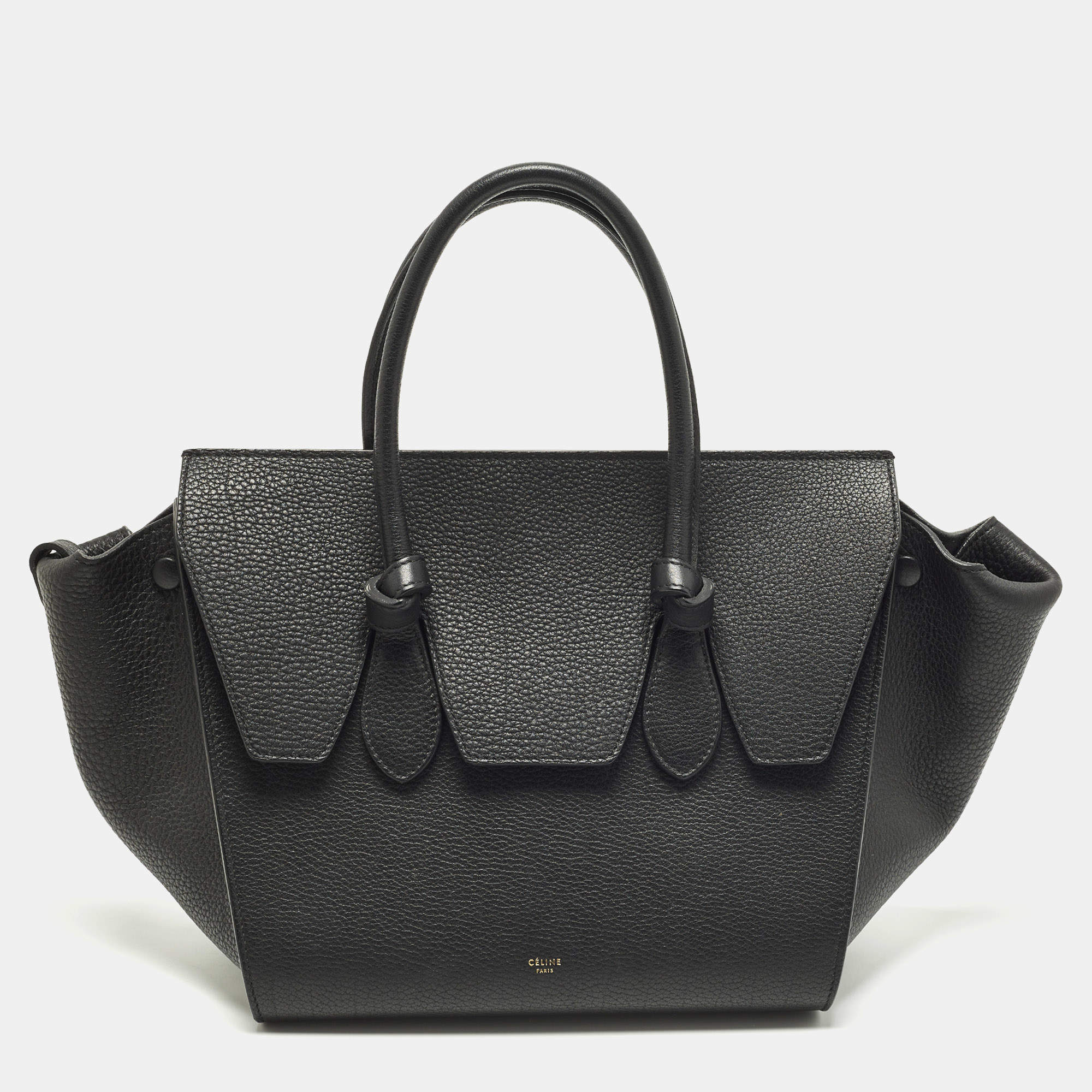مملوكة مسبقًا Celine Tie Mini Black Leather Tote