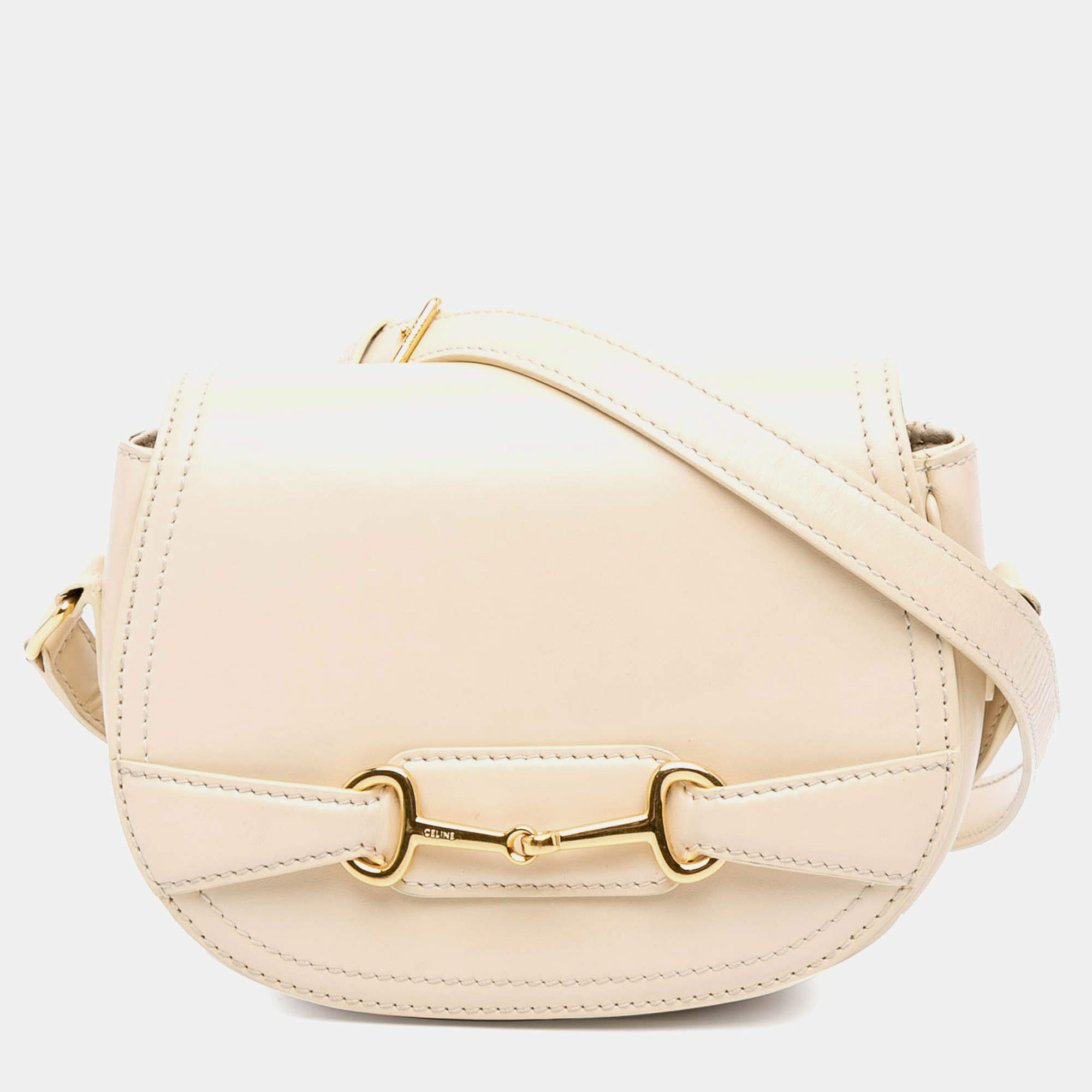 Pre Owned حقيبة كروس سيلين كريسي بني ساتين جلد عجل صغير