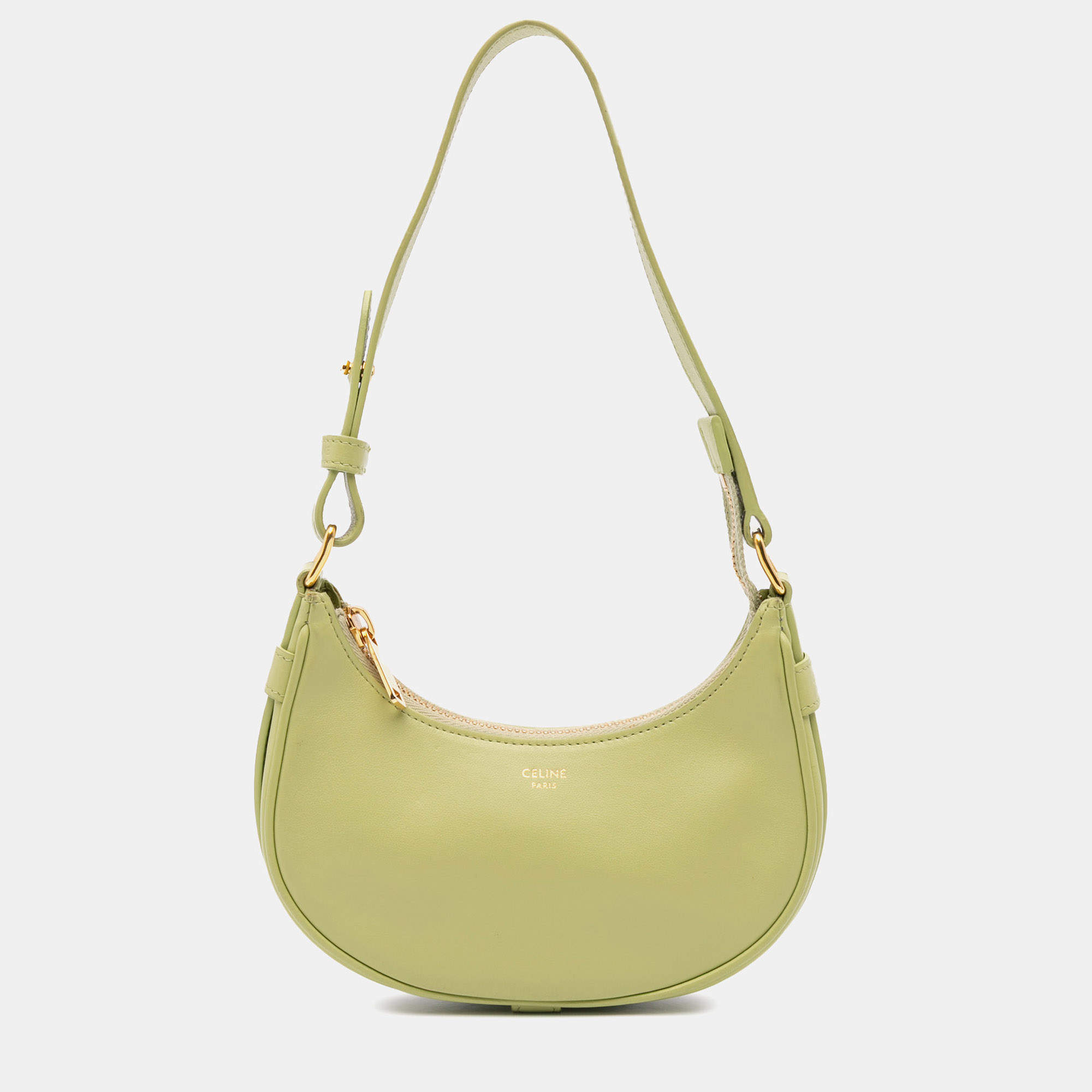 مملوكة مسبقًا Celine Green Mini Smooth Calfskin Ava Shoulder Bag