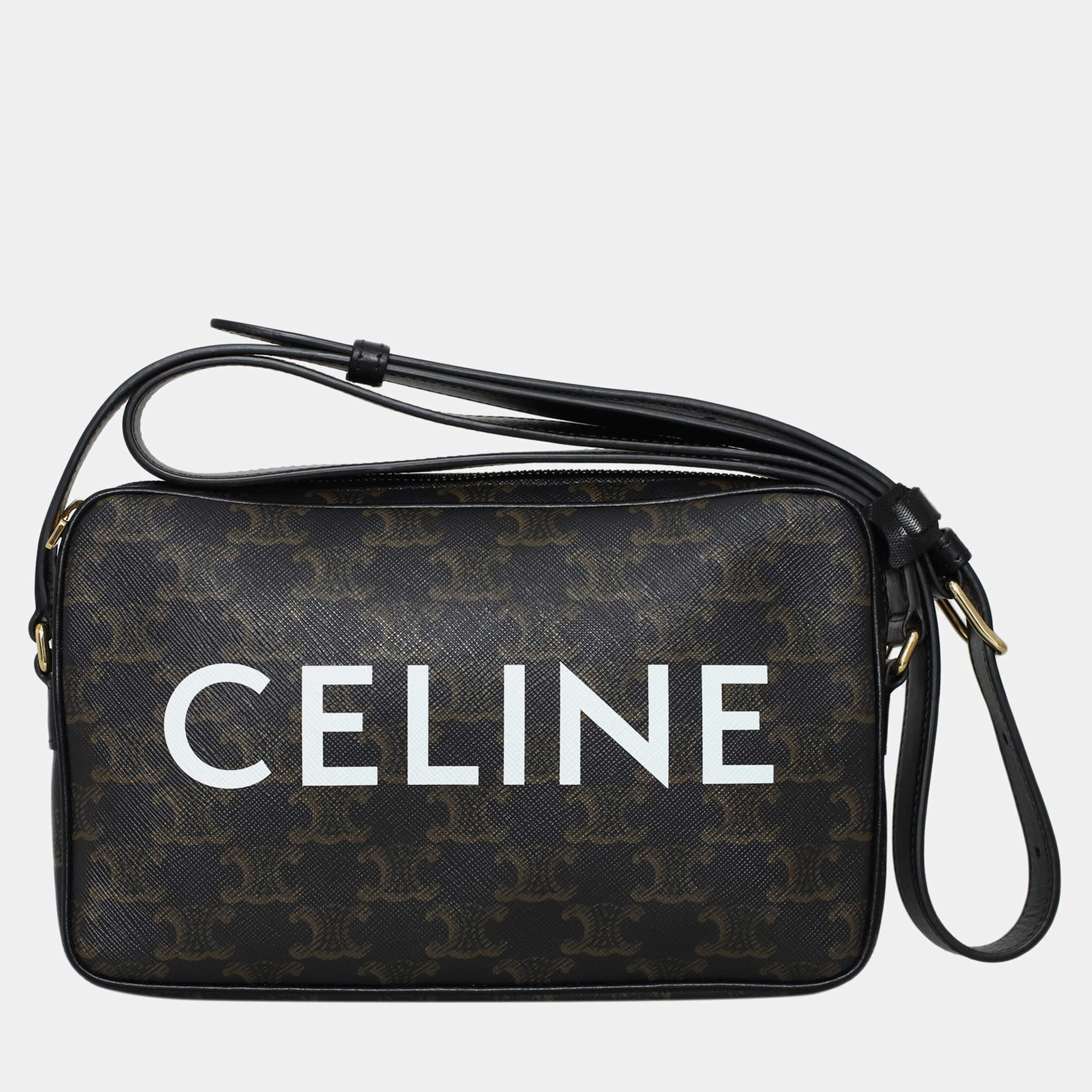 مملوكة مسبقًا Celine Logo Triomphe Crossbody Bag
