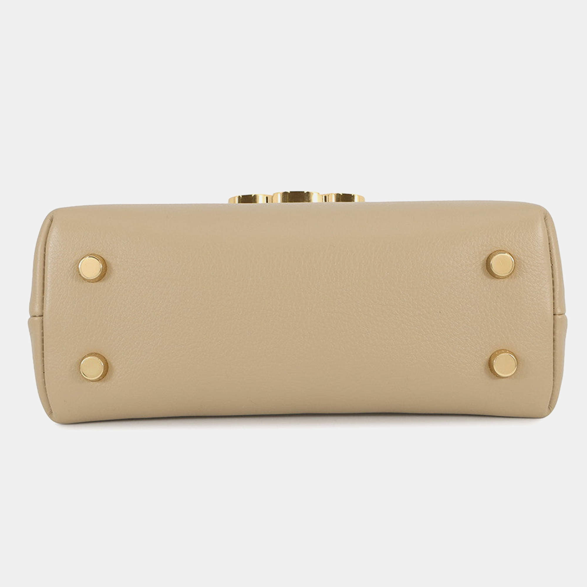 Pre Owned حقيبة سيليين تين نينو كابوتشينو جلد العجل بطريقتين