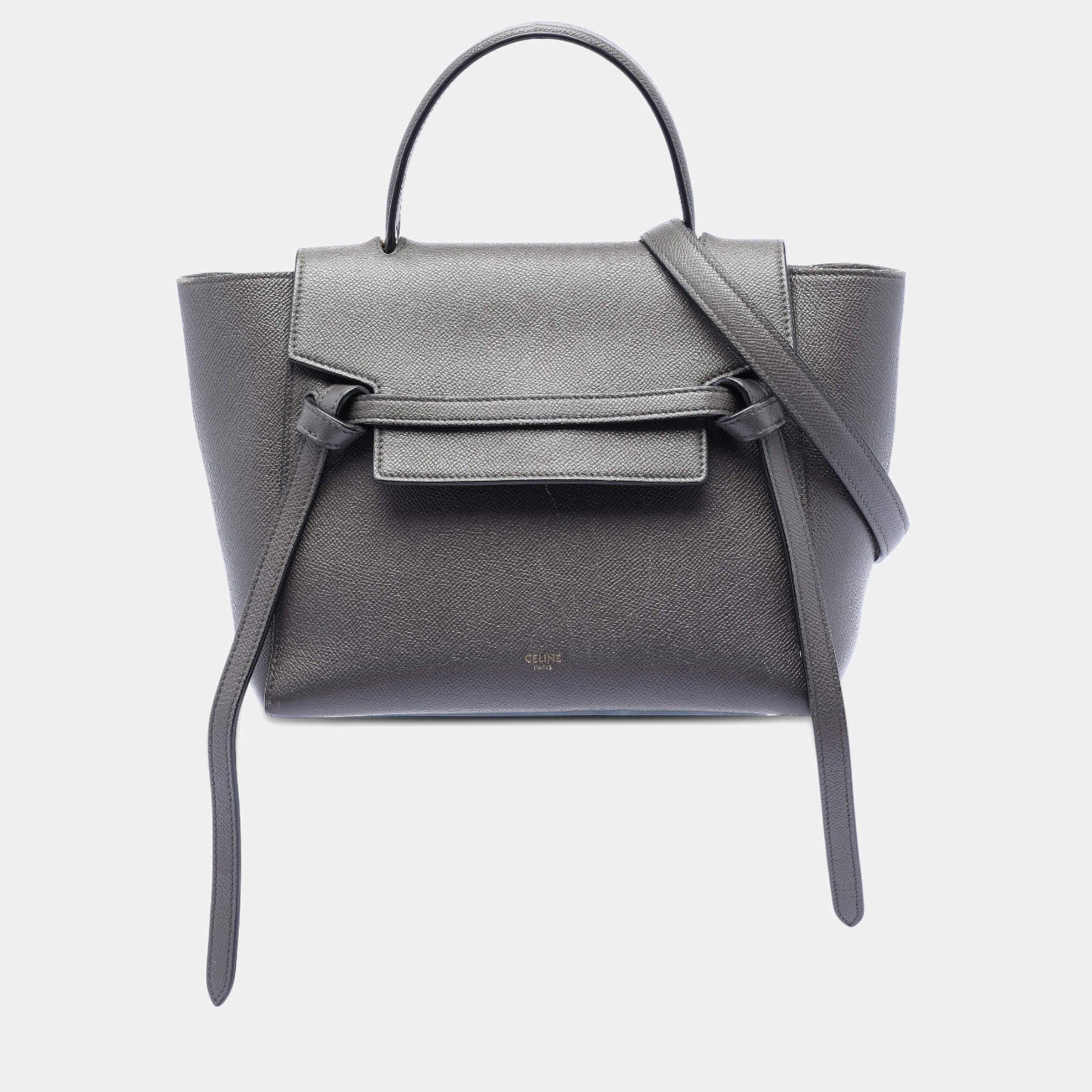 مملوكة مسبقًا Celine Black Micro Grained Calfskin Belt Bag