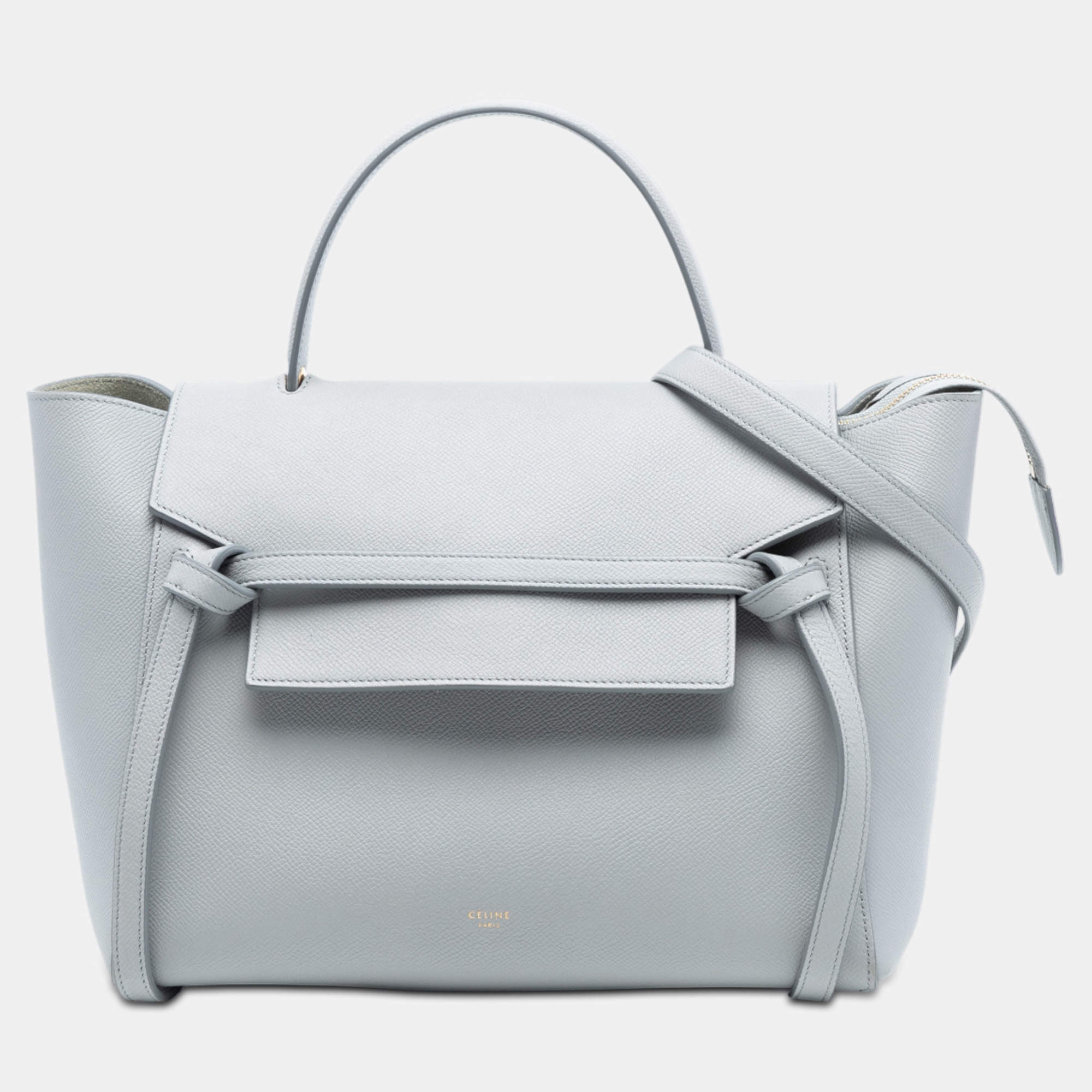 Pre Owned Celine Mini Grained Calfskin Belt Bag