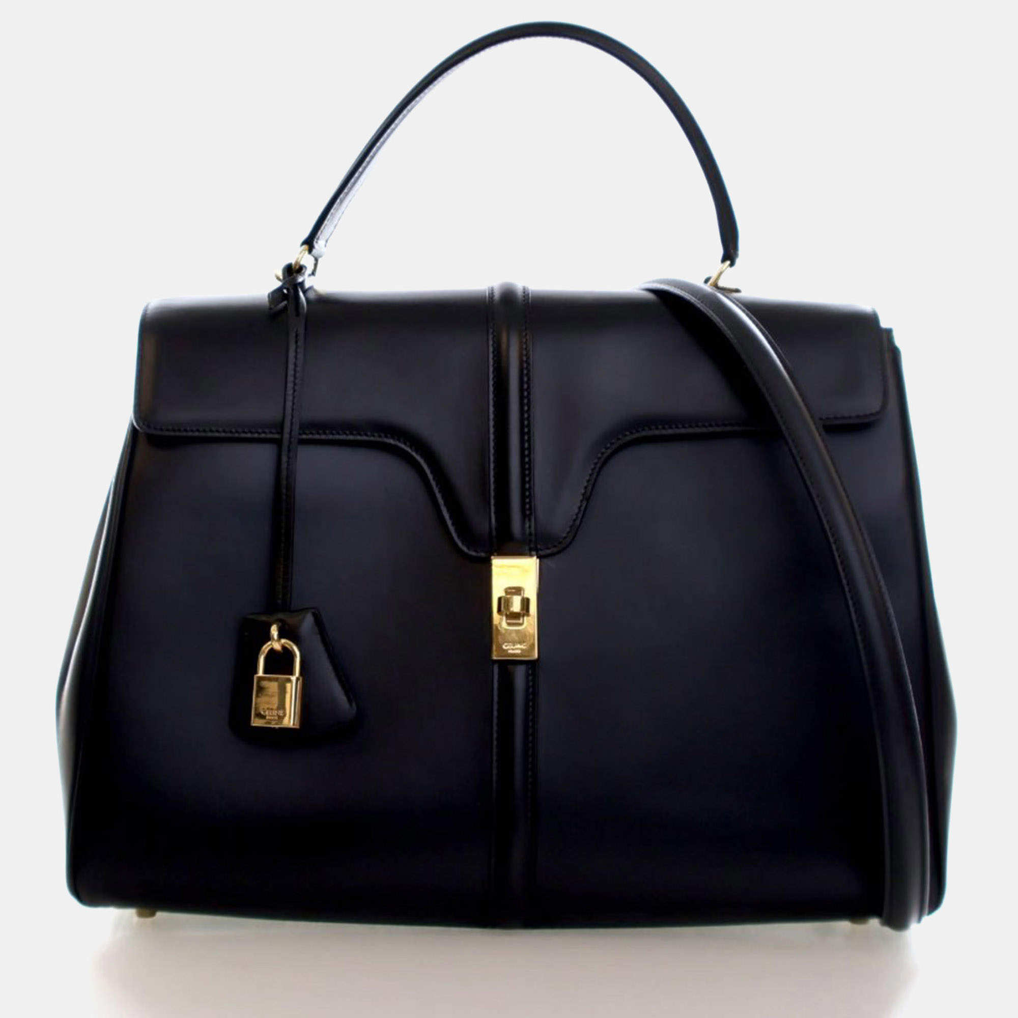 مملوكة مسبقًا Celine Large Calfskin 16 Top Handle Bag