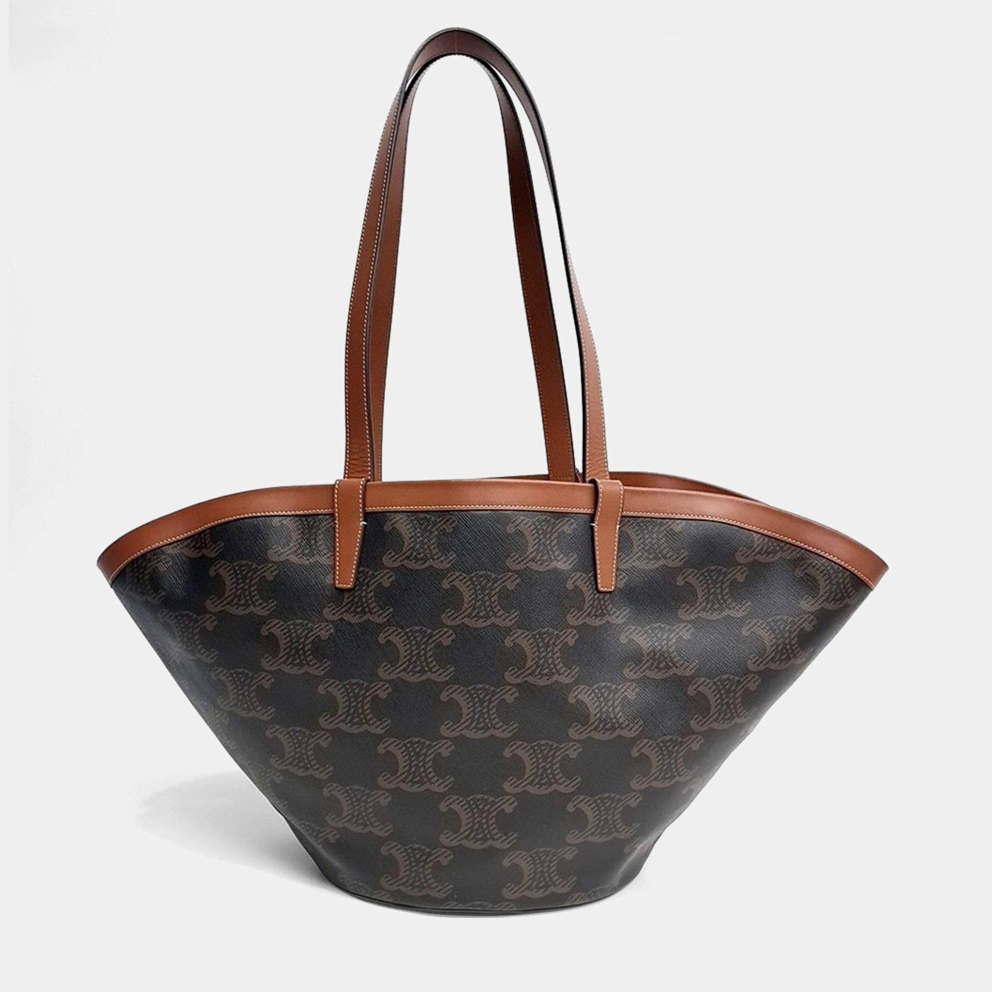 مملوكة مسبقًا Celine Brown PVC Triumph Cuffinbag