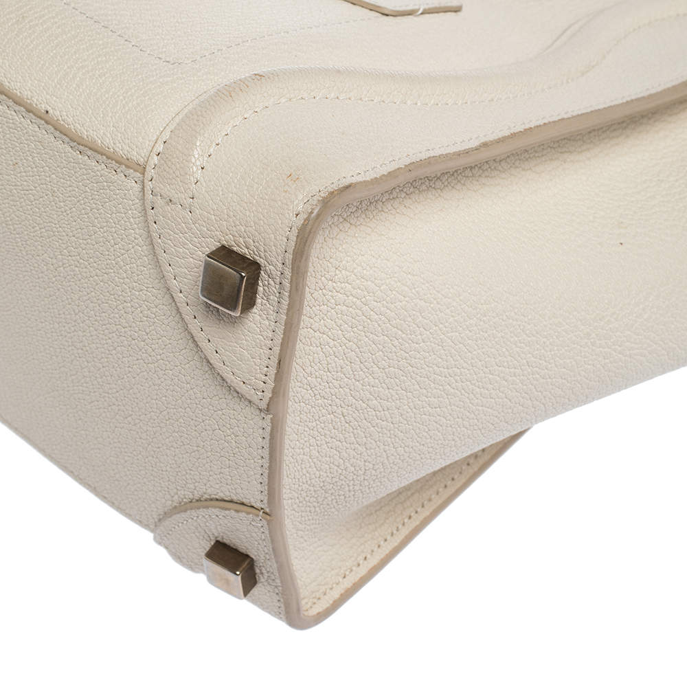 Celine Micro Luggage Handbag Off White – La Petite Boutique Winthrop