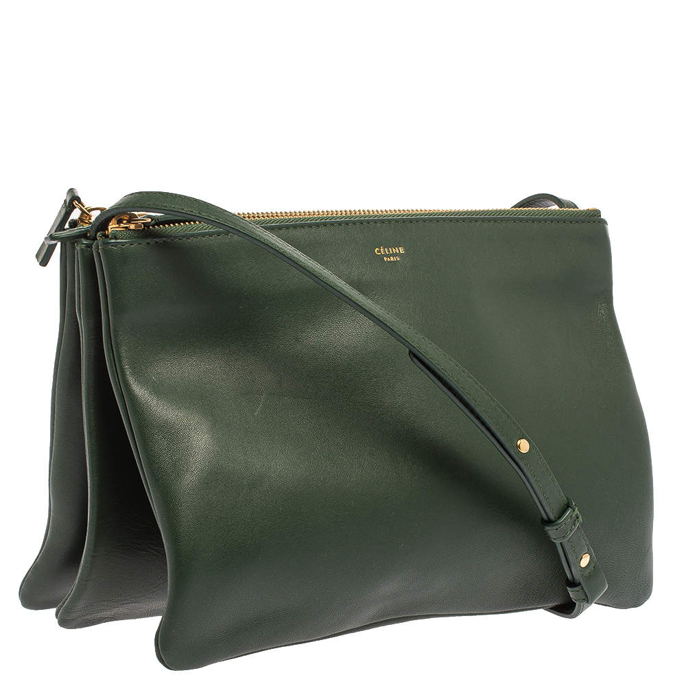 Celine Céline Large Trio Bag - Green Crossbody Bags, Handbags - CEL28175