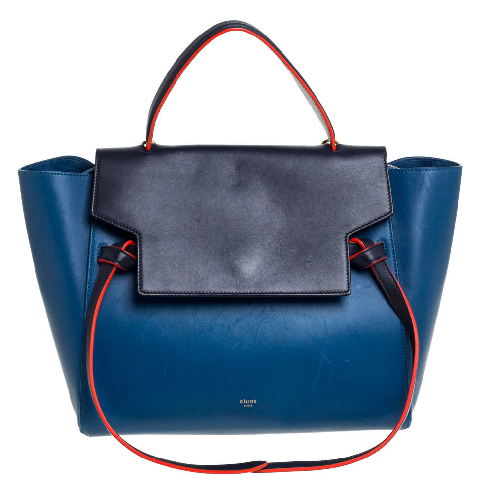 Celine Tri Color Leather Mini Belt Top Handle Bag Celine | The Luxury ...