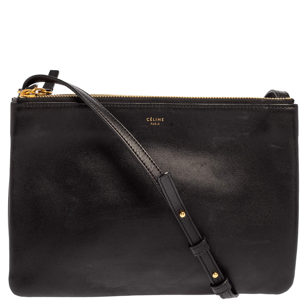 Celine 'trio' Shoulder Bag in Black