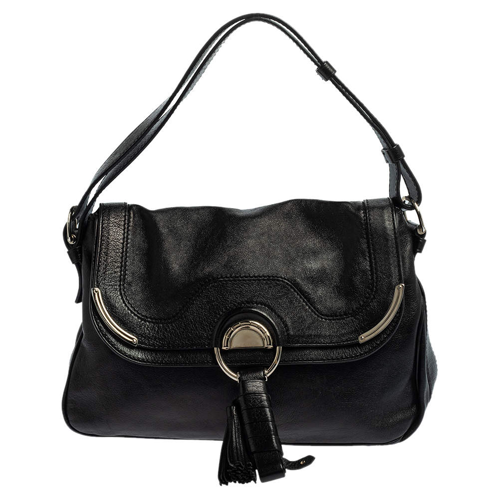 Pre Owned Celine Black Leather Daydream Shoulder Bag