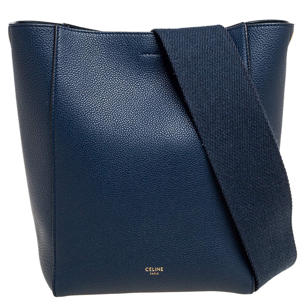 Pre Owned Celine Navy Blue Sangle Shoulder Bag