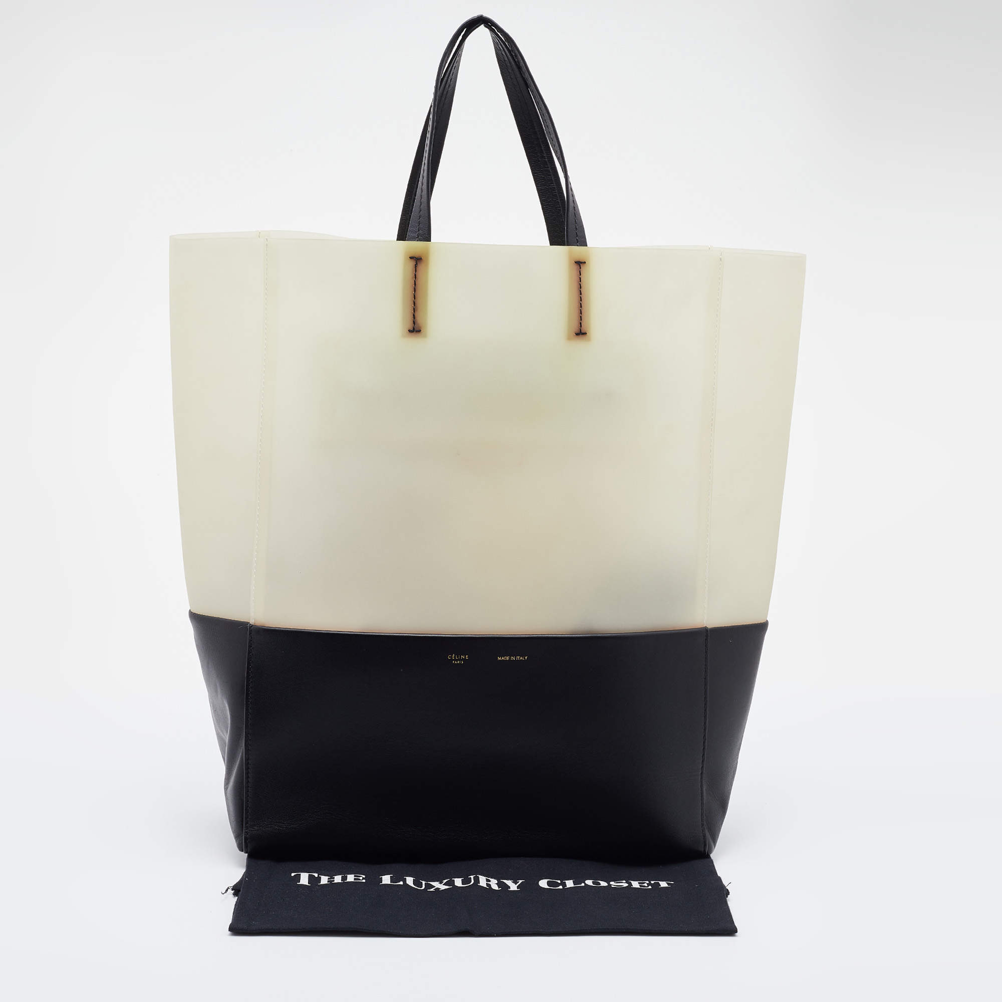 Celine Multicolor Grained Leather Small Vertical Cabas Tote Celine | The  Luxury Closet