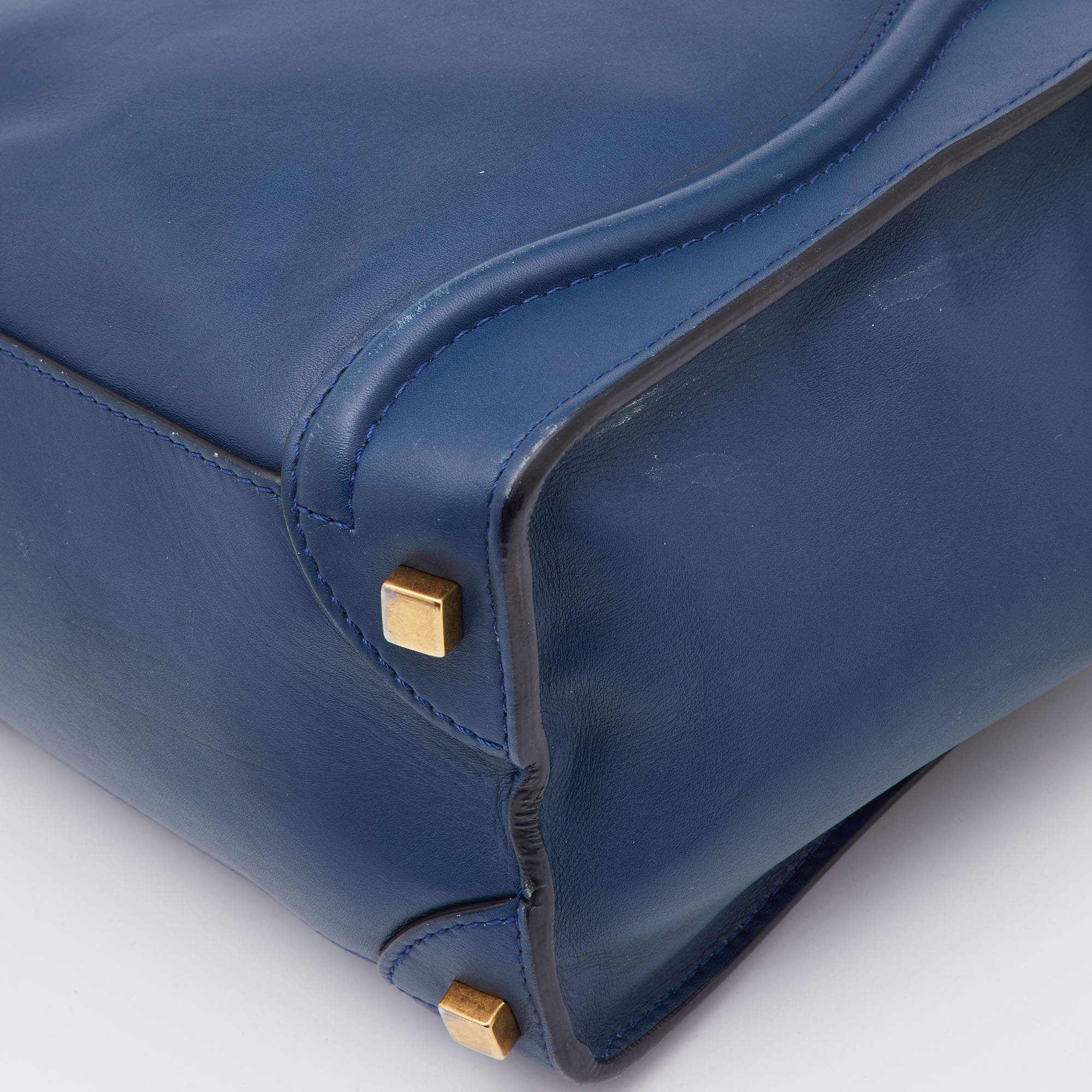 Celine Mini Luggage Tote - Blue Totes, Handbags - CEL266782