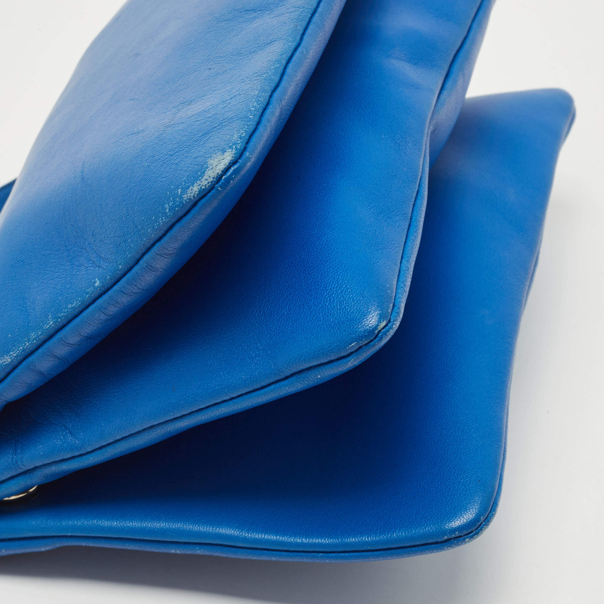 Celine Blue Leather Small Trio Crossbody Bag Celine | The Luxury Closet
