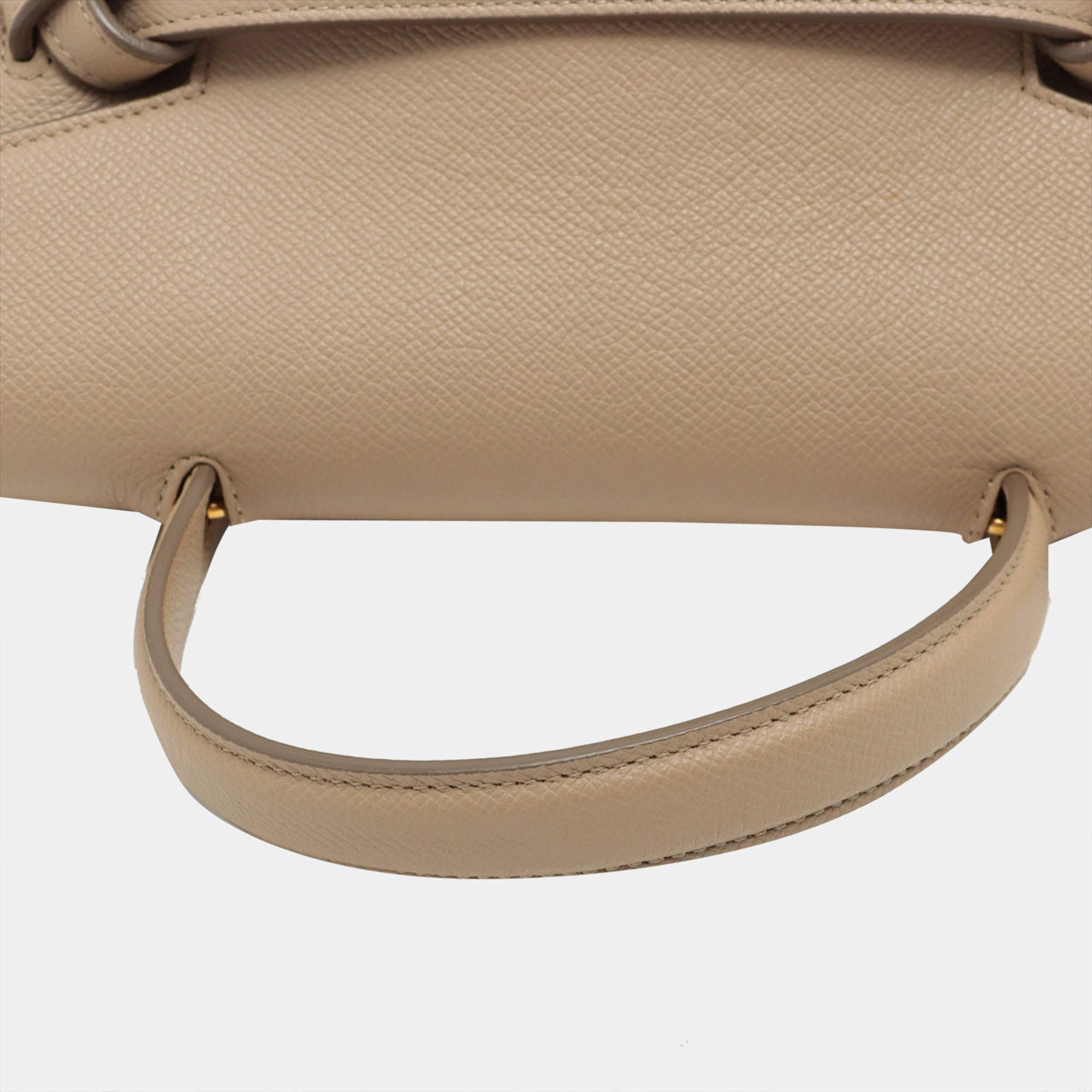 CELINE Belt Bag Micro Leather 2way handbag Beige Celine