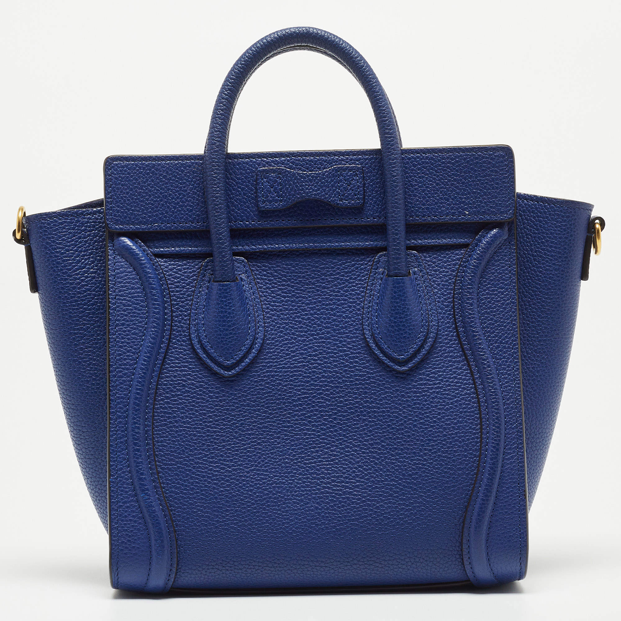 Celine nano luggage blue best sale