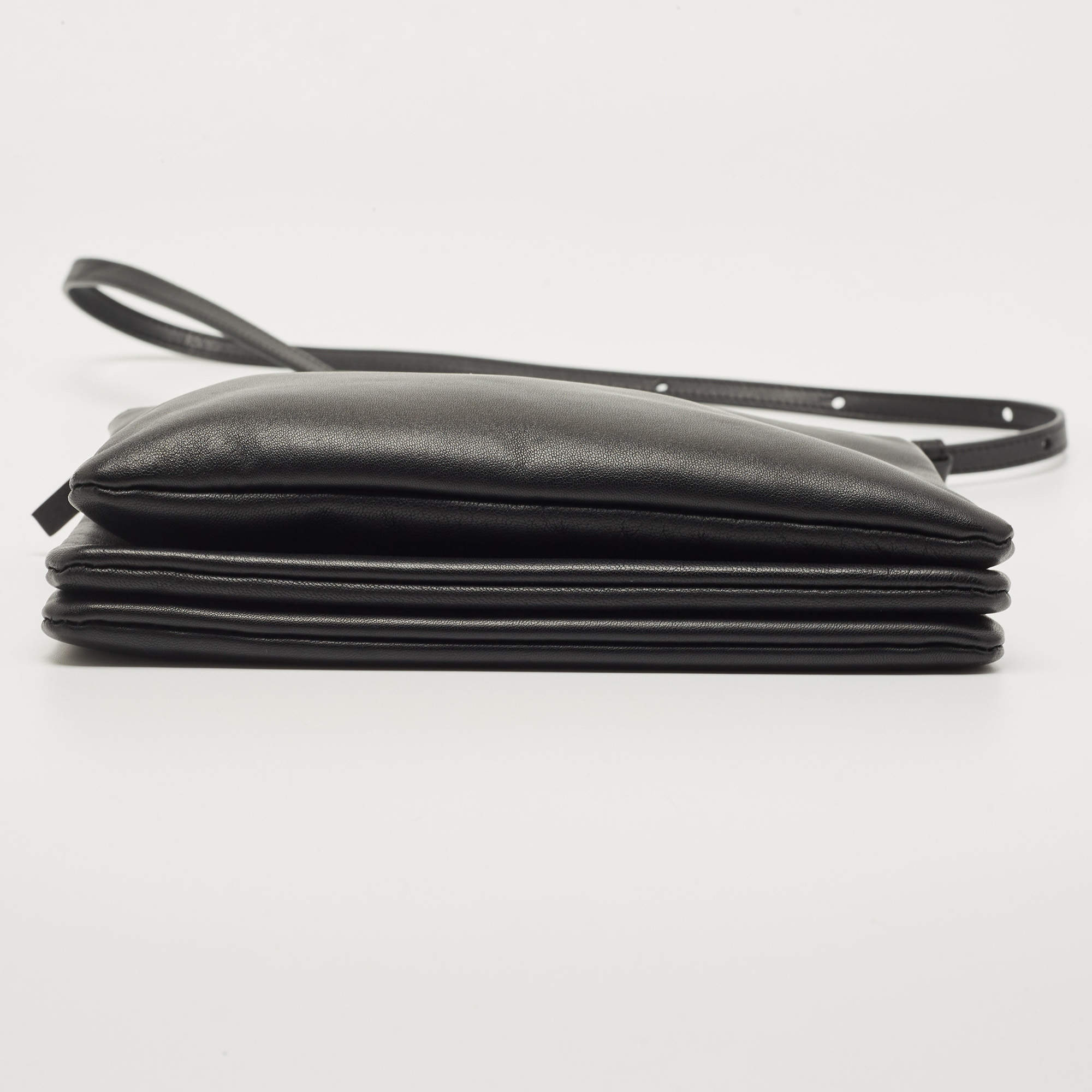 Trio linen crossbody bag Celine Black in Linen - 29951895