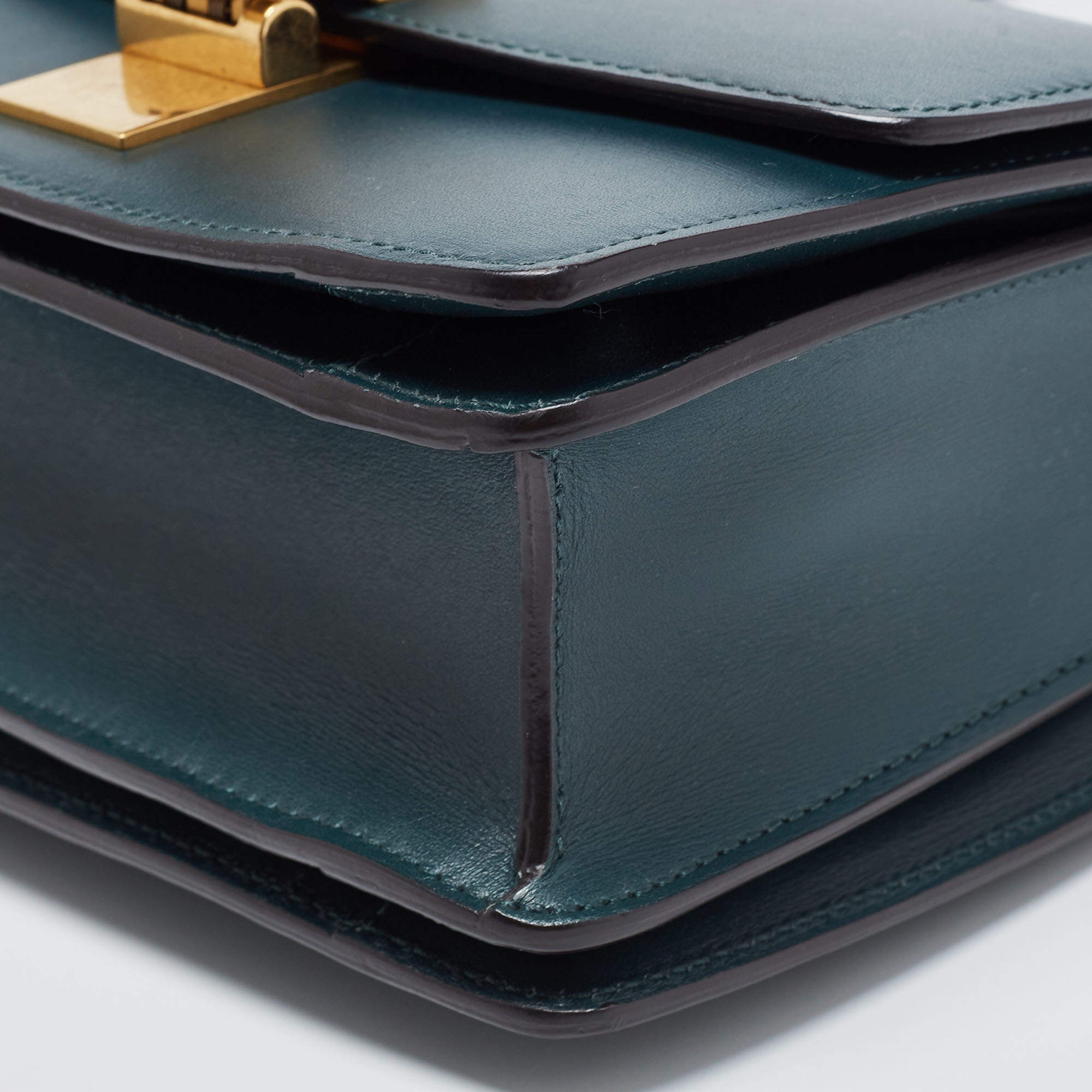 Frame leather clutch bag Celine Green in Leather - 12656691