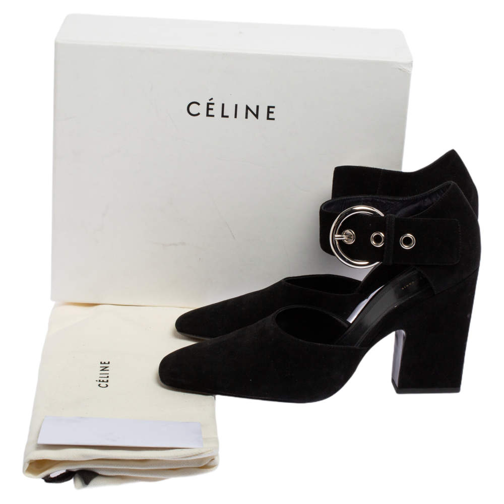 celine mary jane block heels