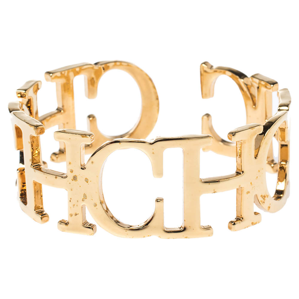 Pre Owned CH Carolina Herrera Between the Line Cuff Bracelet